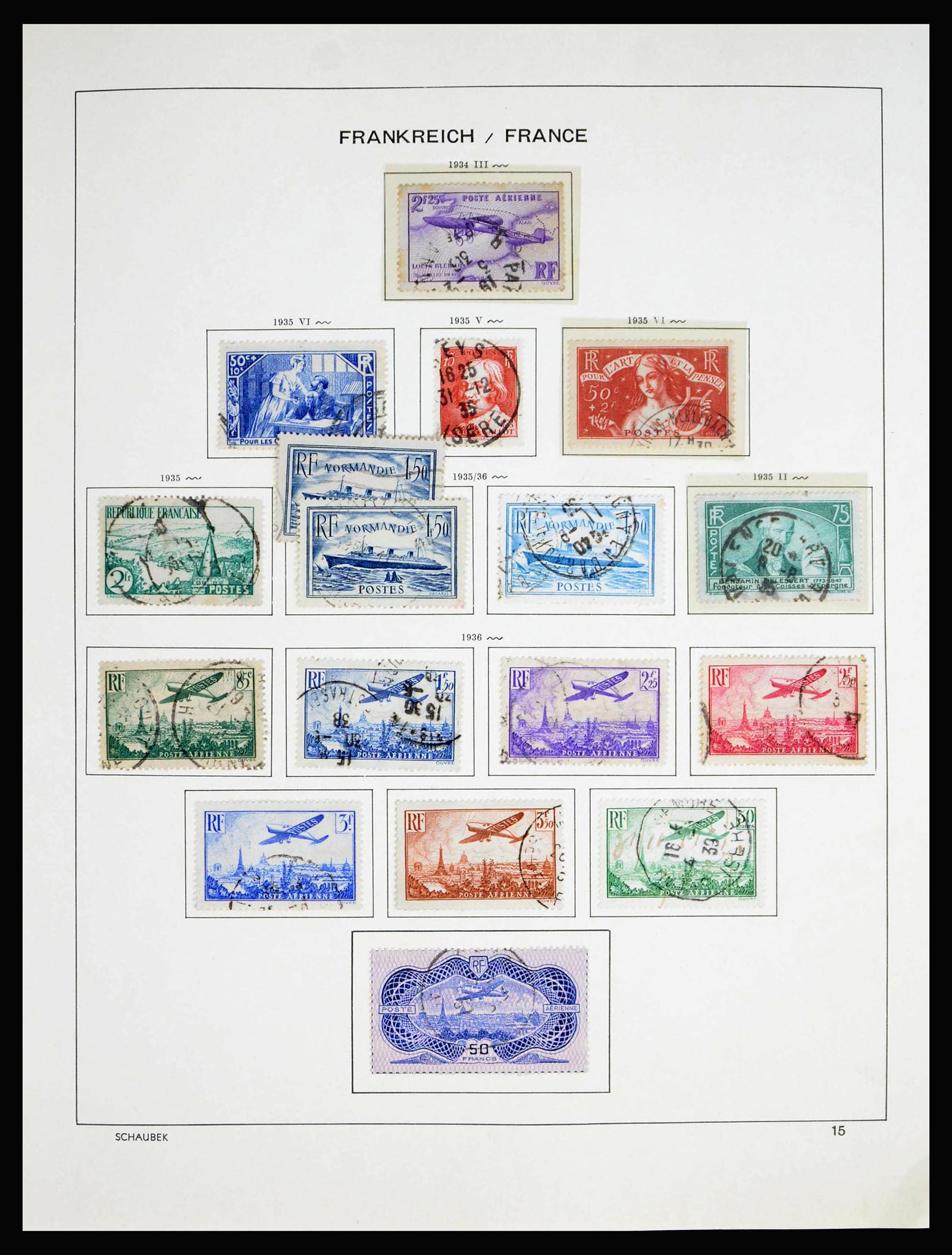 40182 0017 - Postzegelverzameling 40182 Frankrijk 1849-1980.