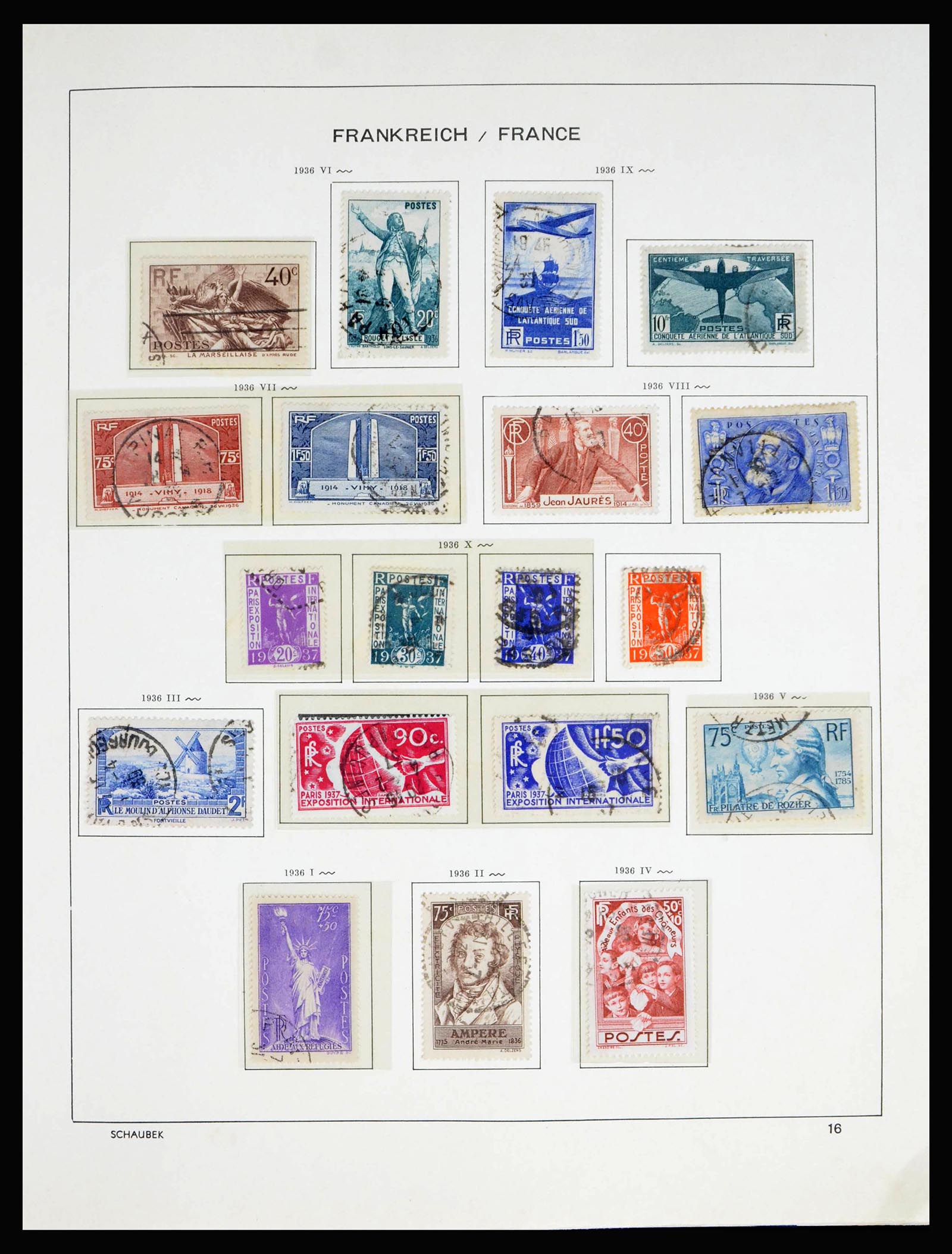 40182 0019 - Postzegelverzameling 40182 Frankrijk 1849-1980.