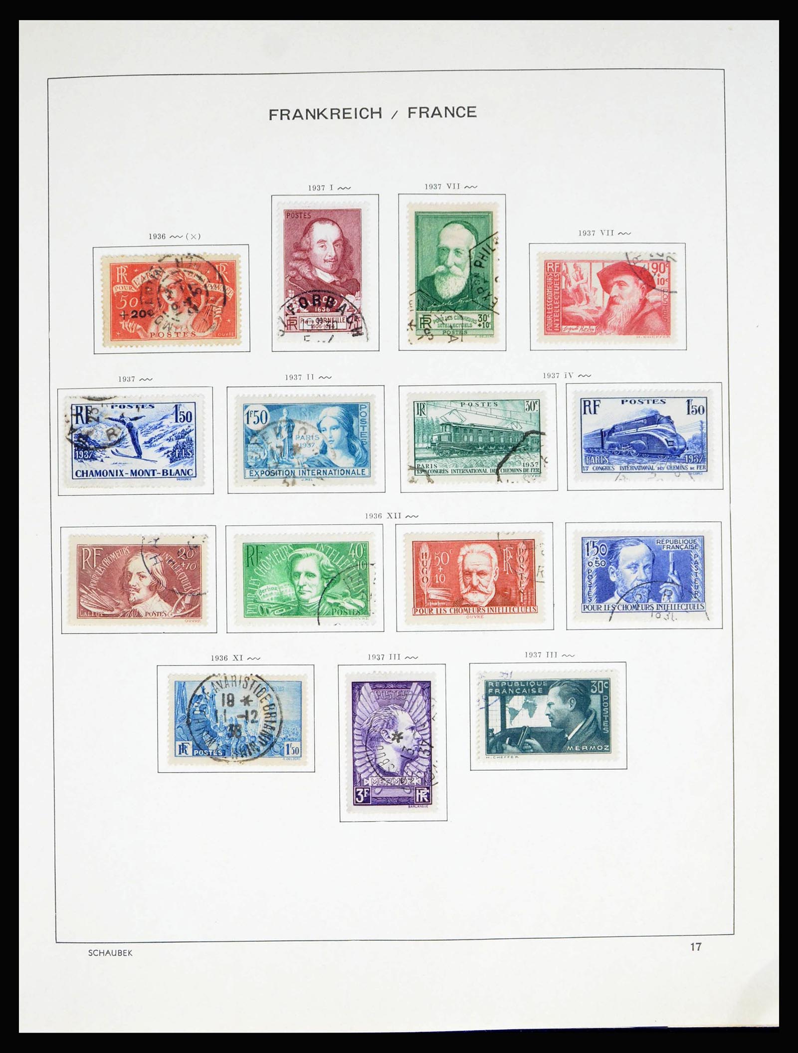 40182 0020 - Postzegelverzameling 40182 Frankrijk 1849-1980.