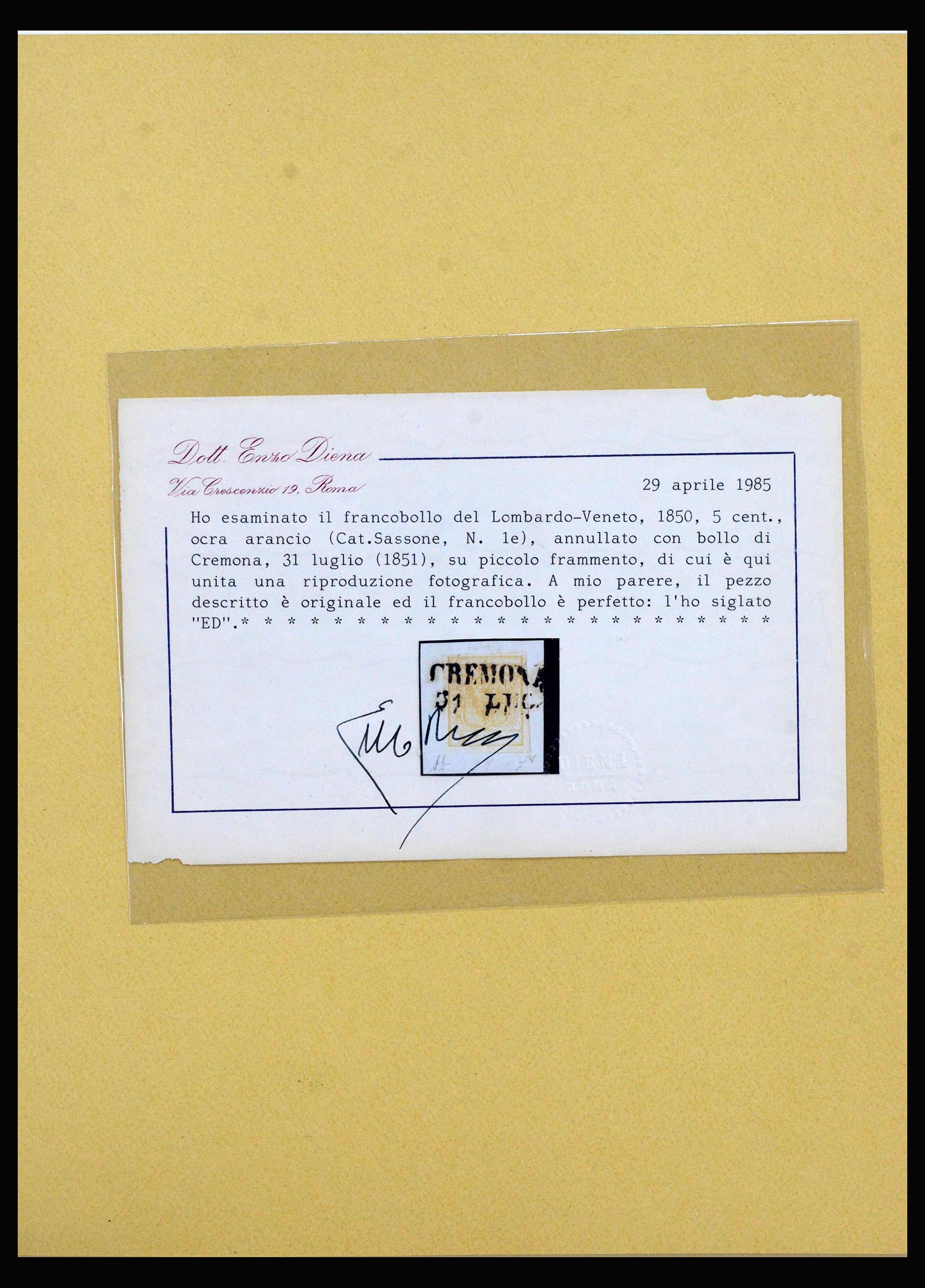 40183 0002 - Postzegelverzameling 40183 Lombardije-Venetië en Sardinië 1850-1860.