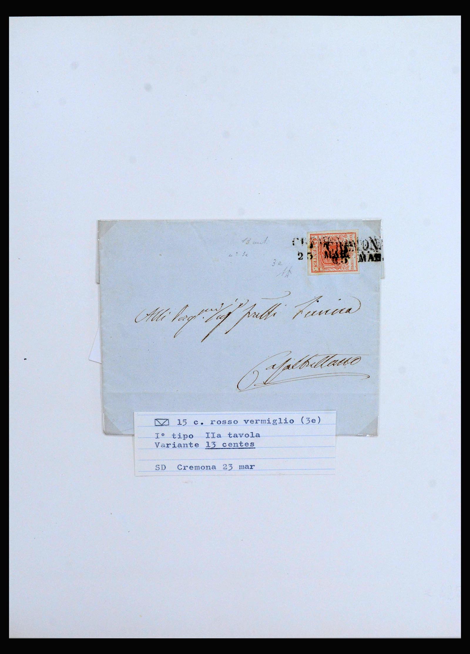 40183 0003 - Postzegelverzameling 40183 Lombardije-Venetië en Sardinië 1850-1860.