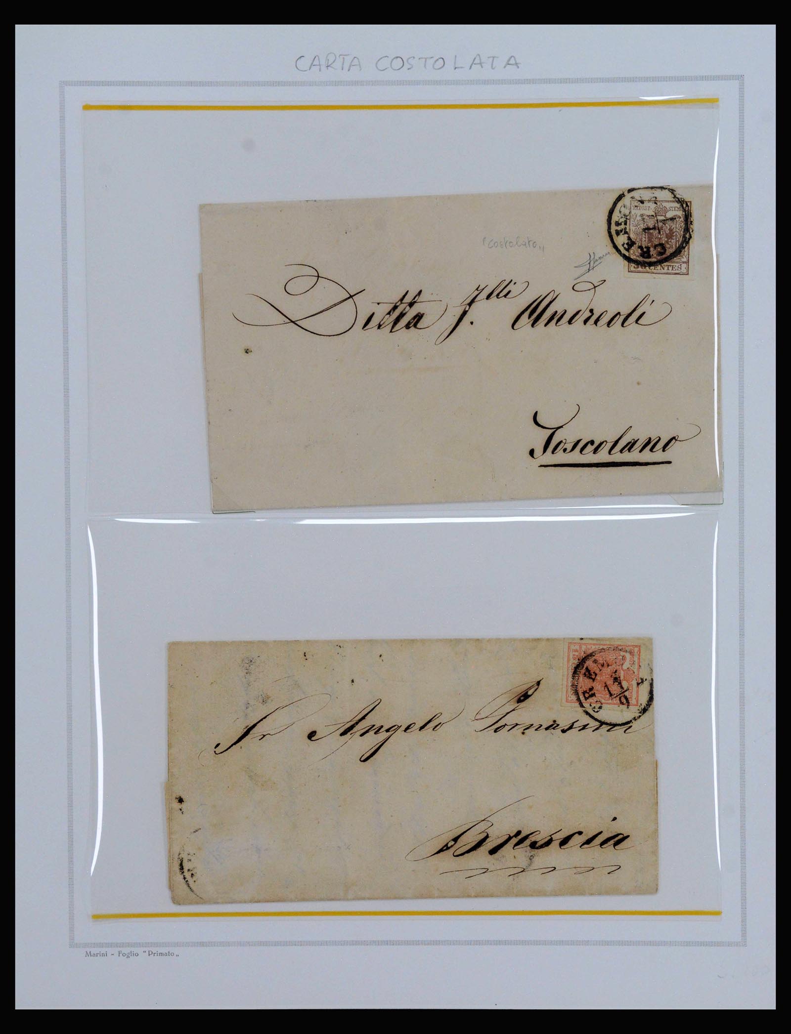 40183 0010 - Postzegelverzameling 40183 Lombardije-Venetië en Sardinië 1850-1860.