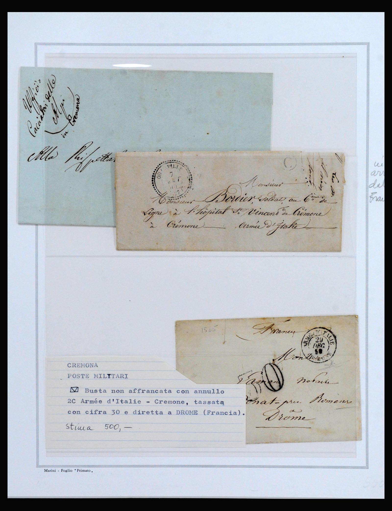 40183 0015 - Postzegelverzameling 40183 Lombardije-Venetië en Sardinië 1850-1860.