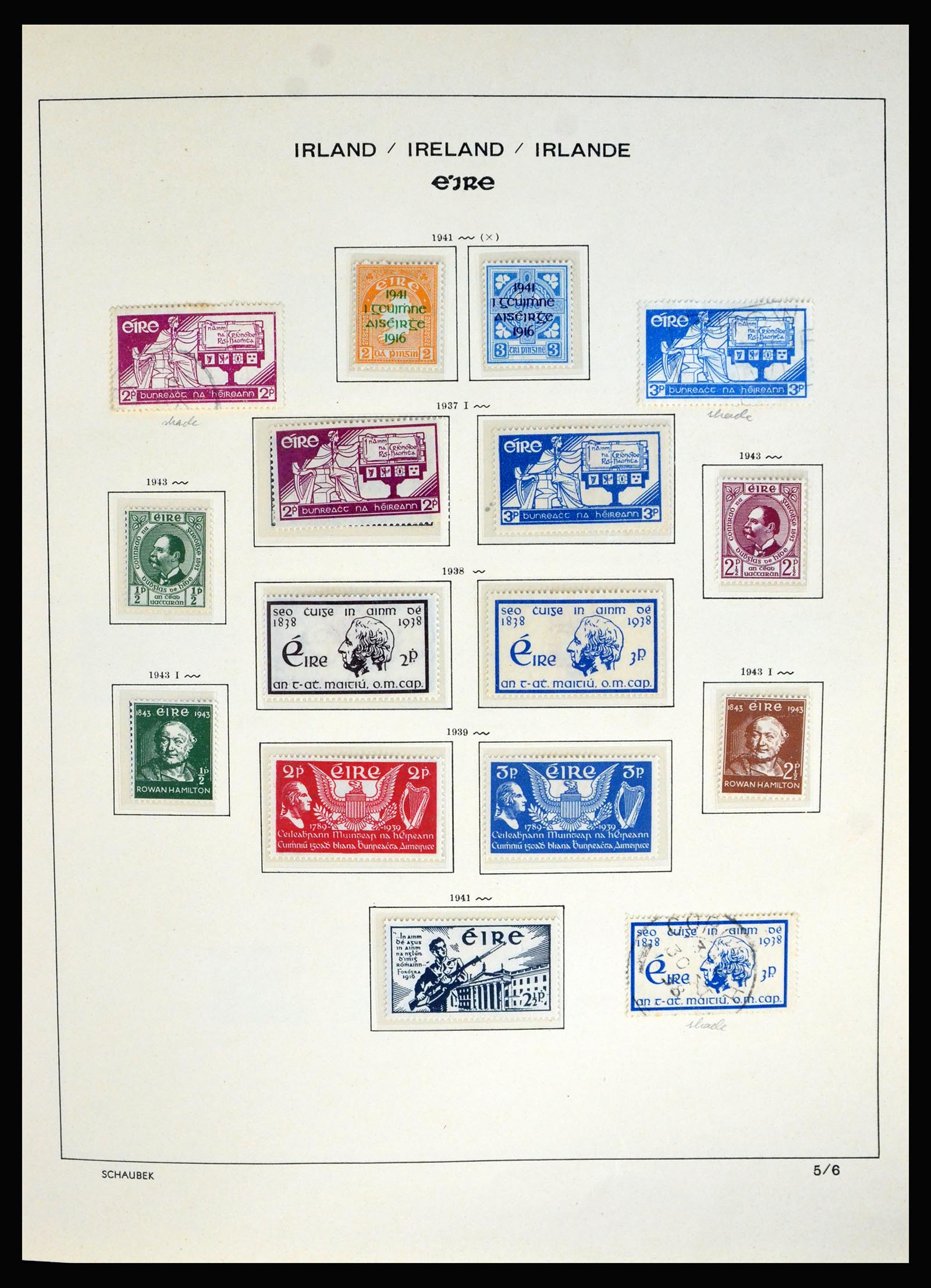 40188 0003 - Postzegel verzameling 40188 Ierland 1940-2001.