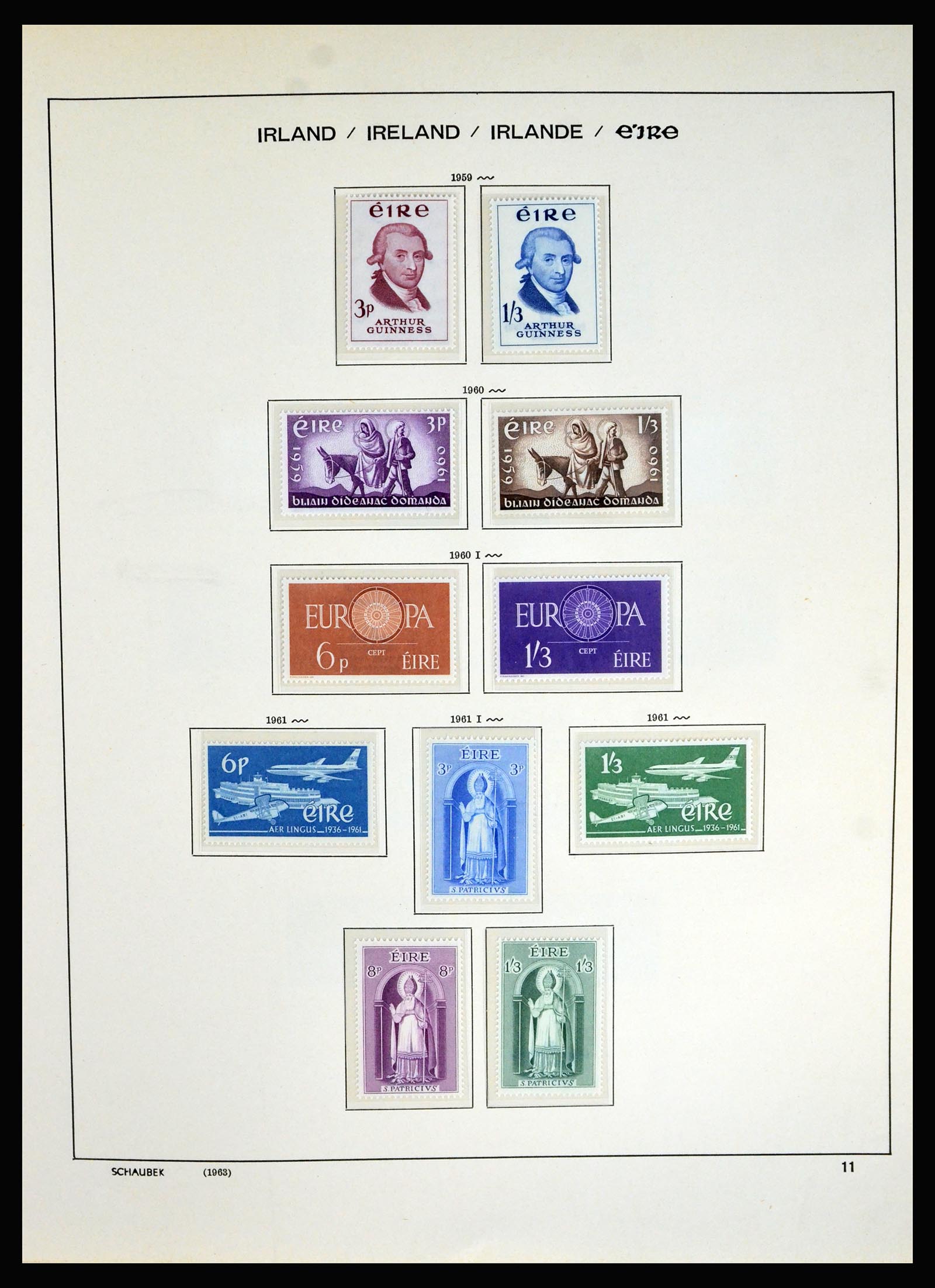 40188 0010 - Postzegel verzameling 40188 Ierland 1940-2001.