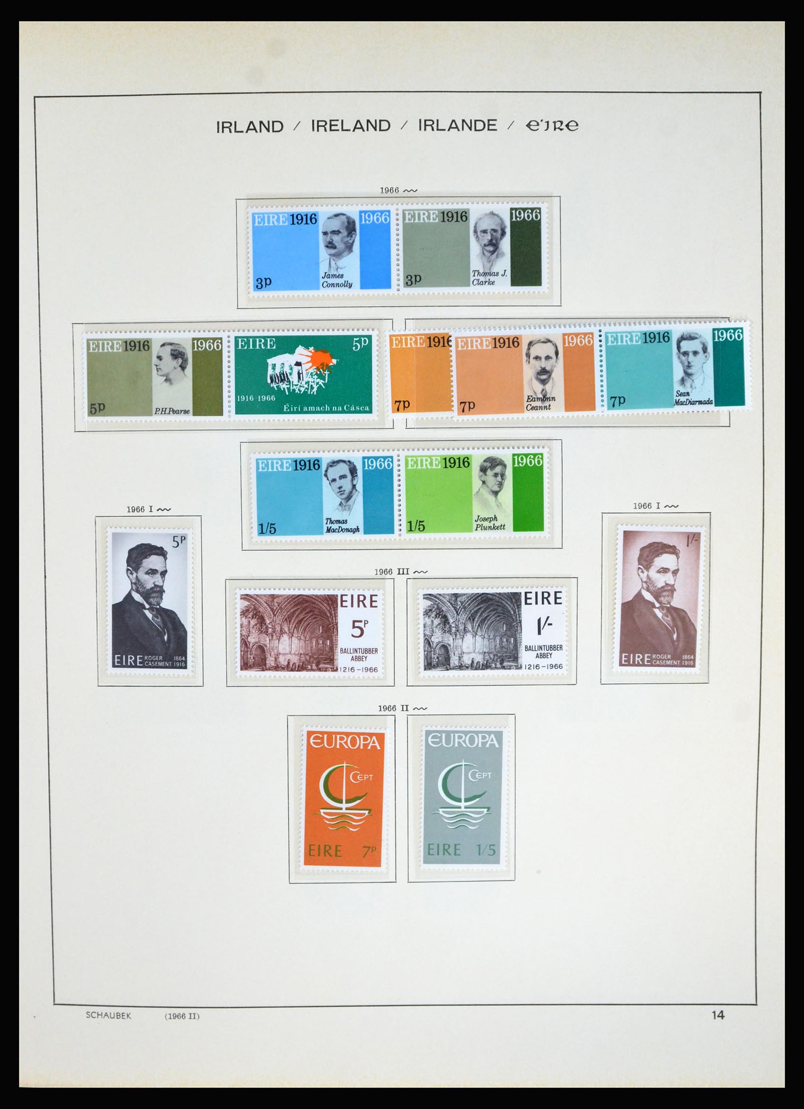 40188 0013 - Postzegel verzameling 40188 Ierland 1940-2001.
