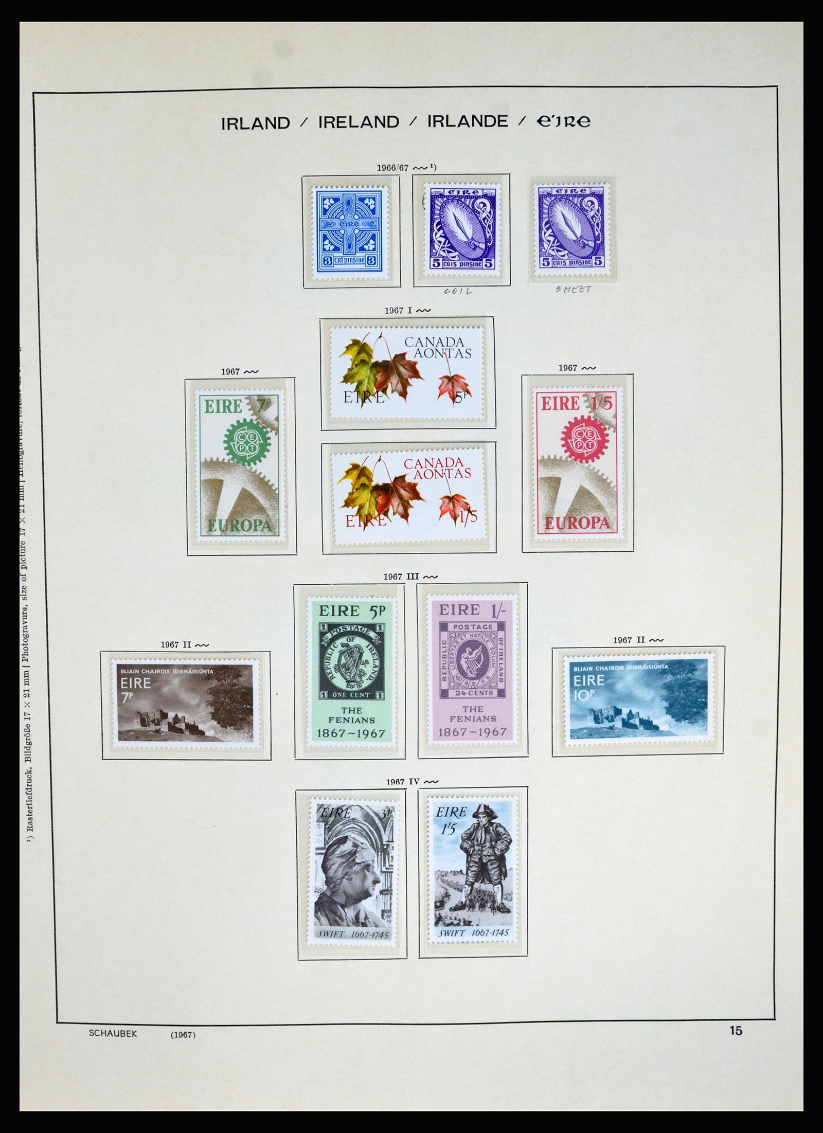 40188 0014 - Postzegel verzameling 40188 Ierland 1940-2001.