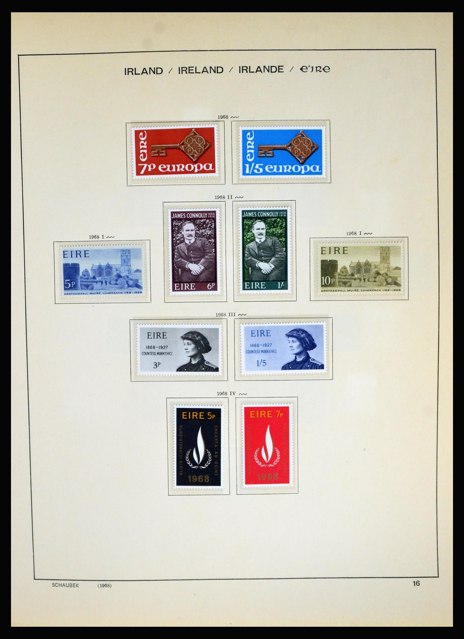 40188 0015 - Postzegel verzameling 40188 Ierland 1940-2001.