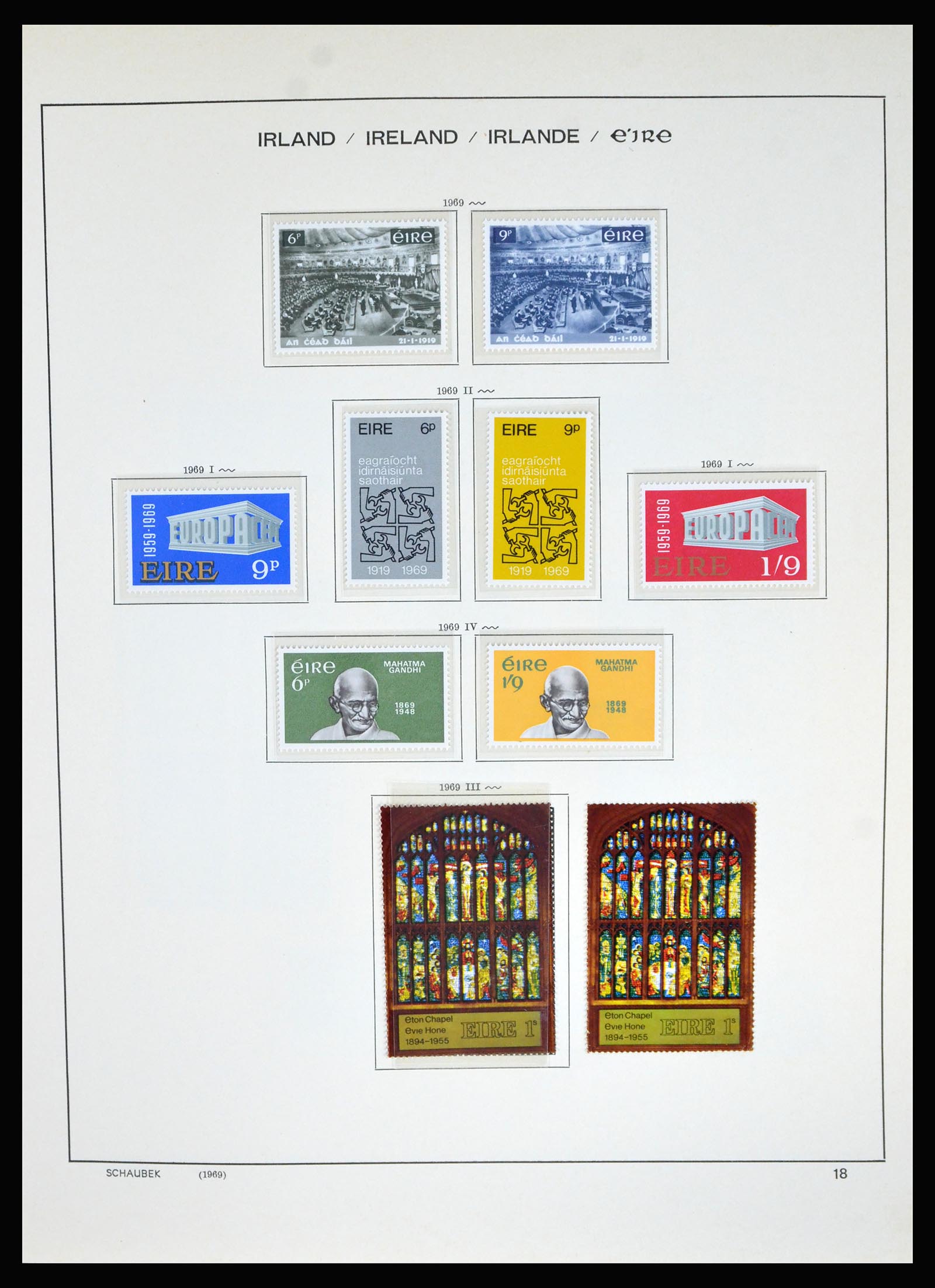 40188 0017 - Postzegel verzameling 40188 Ierland 1940-2001.