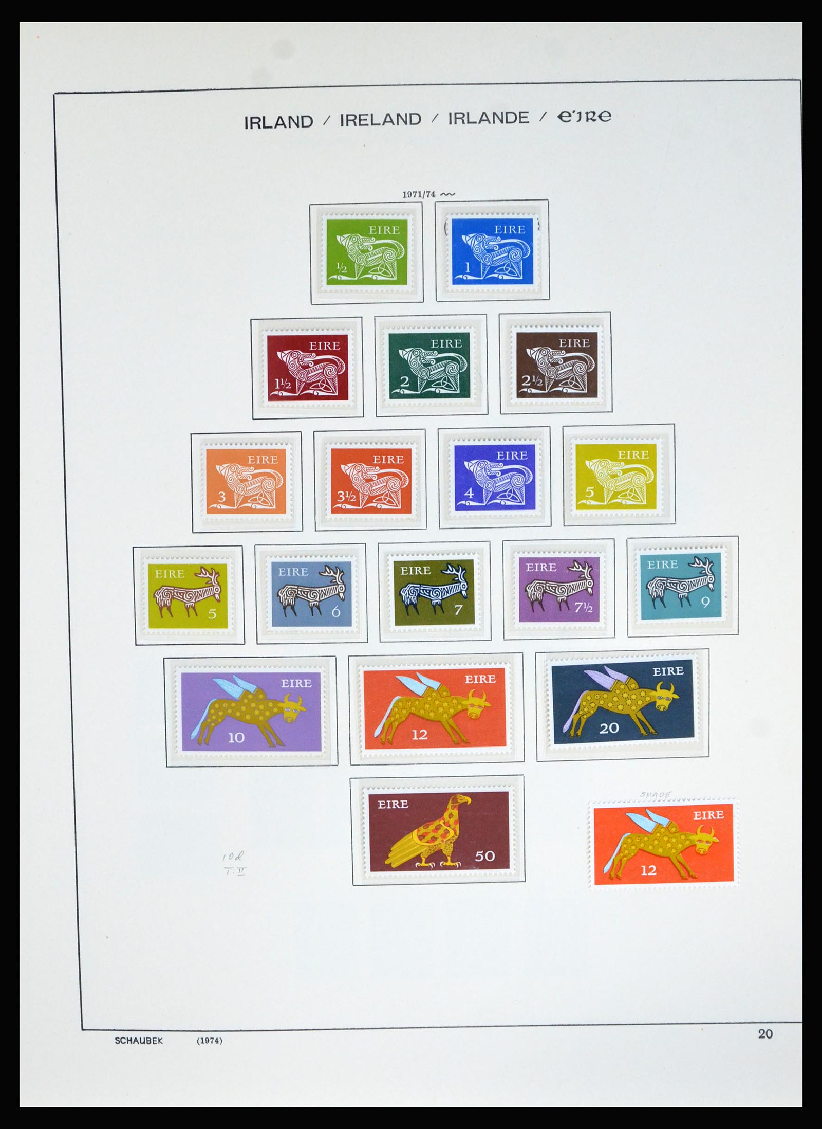 40188 0019 - Postzegel verzameling 40188 Ierland 1940-2001.