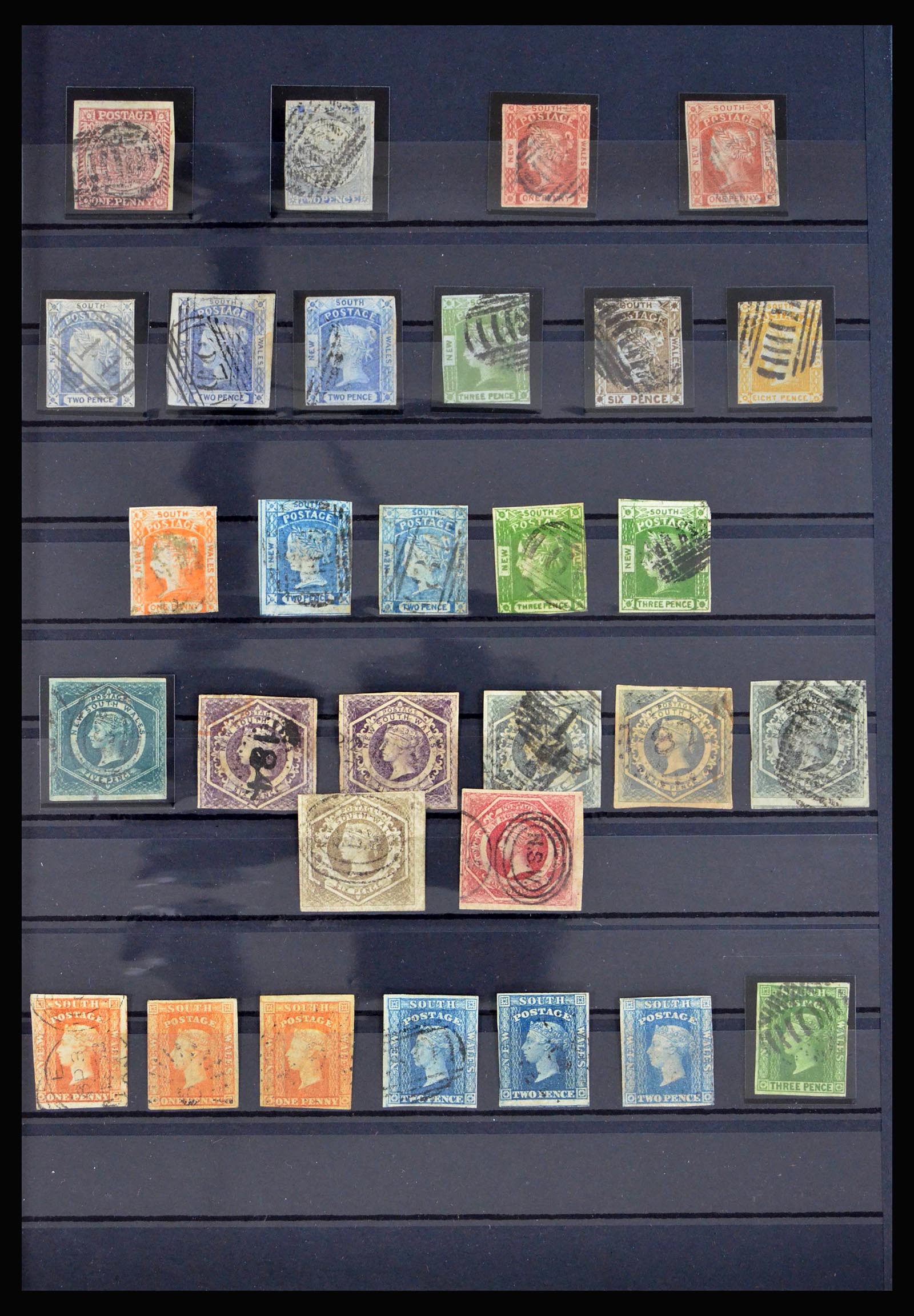 40190 0001 - Postzegelverzameling 40190 Australische Staten 1850-1913.