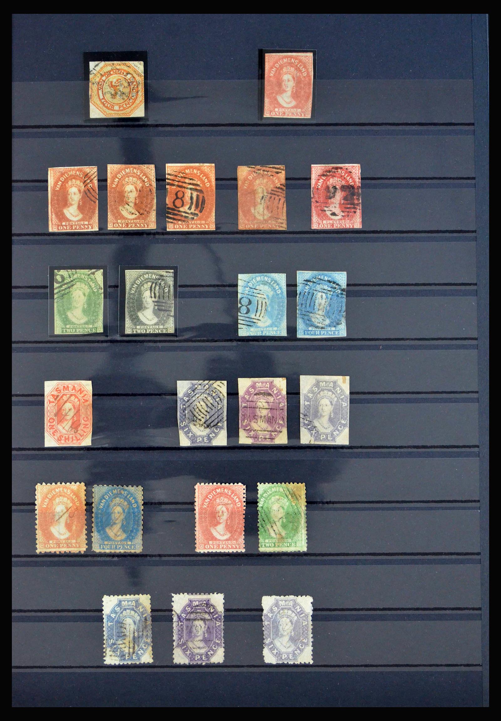 40190 0005 - Postzegelverzameling 40190 Australische Staten 1850-1913.