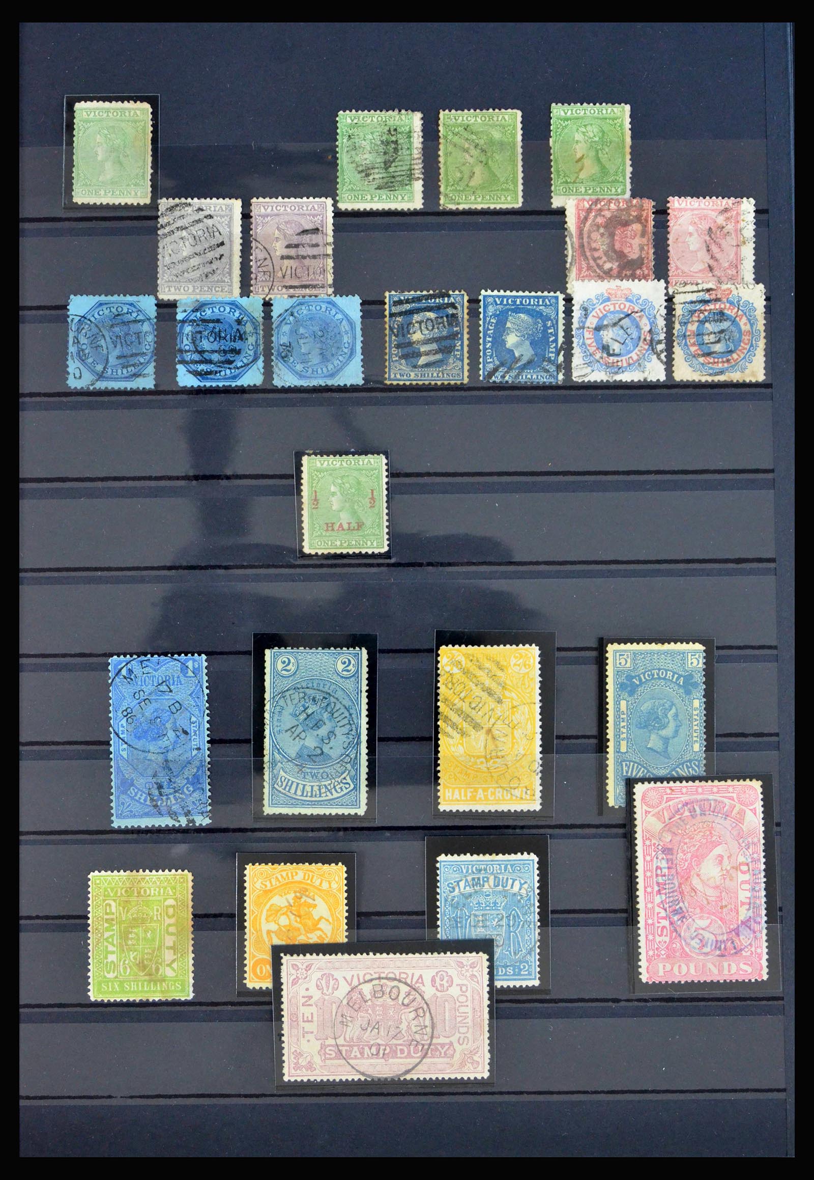 40190 0007 - Postzegelverzameling 40190 Australische Staten 1850-1913.