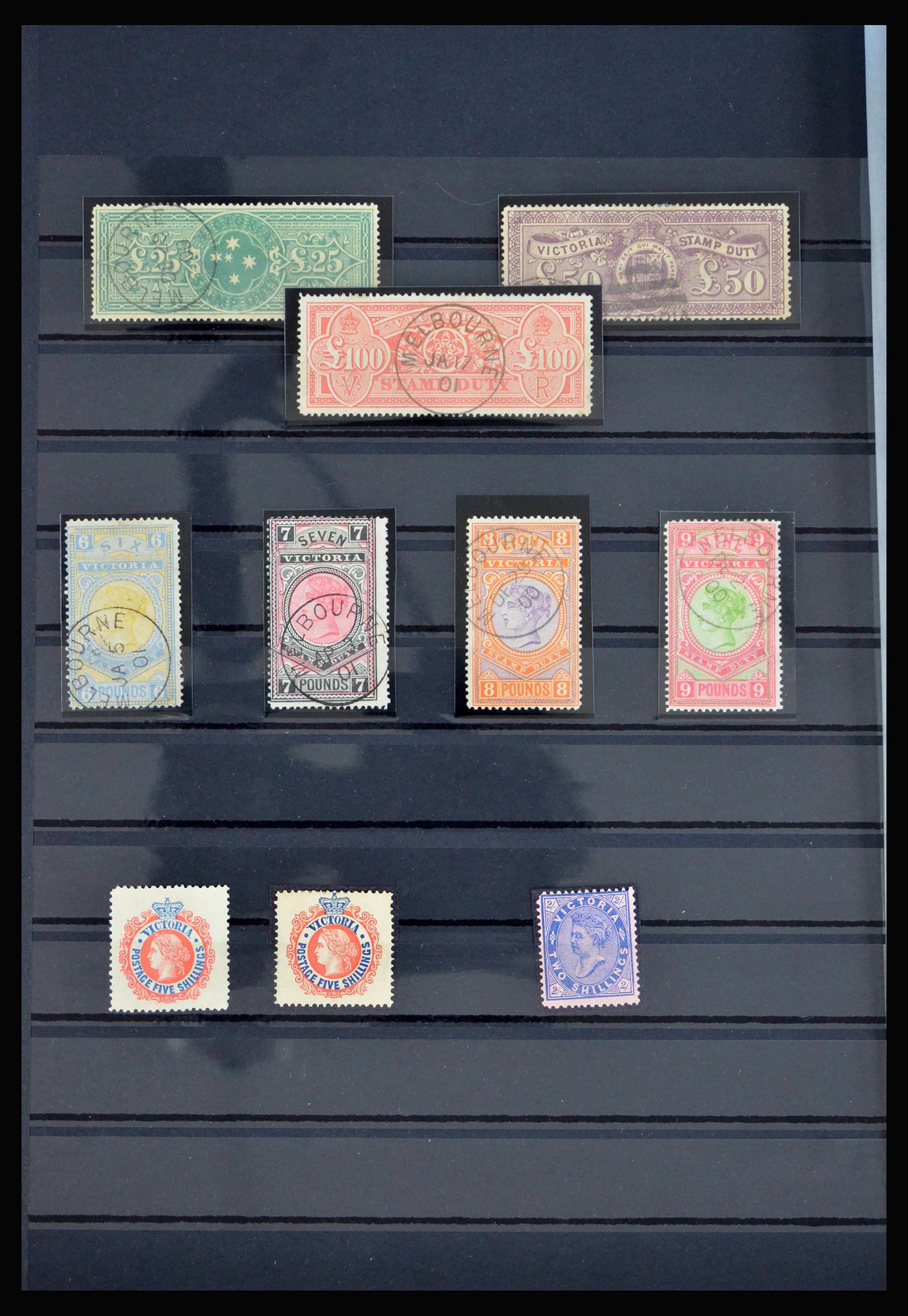 40190 0008 - Postzegelverzameling 40190 Australische Staten 1850-1913.