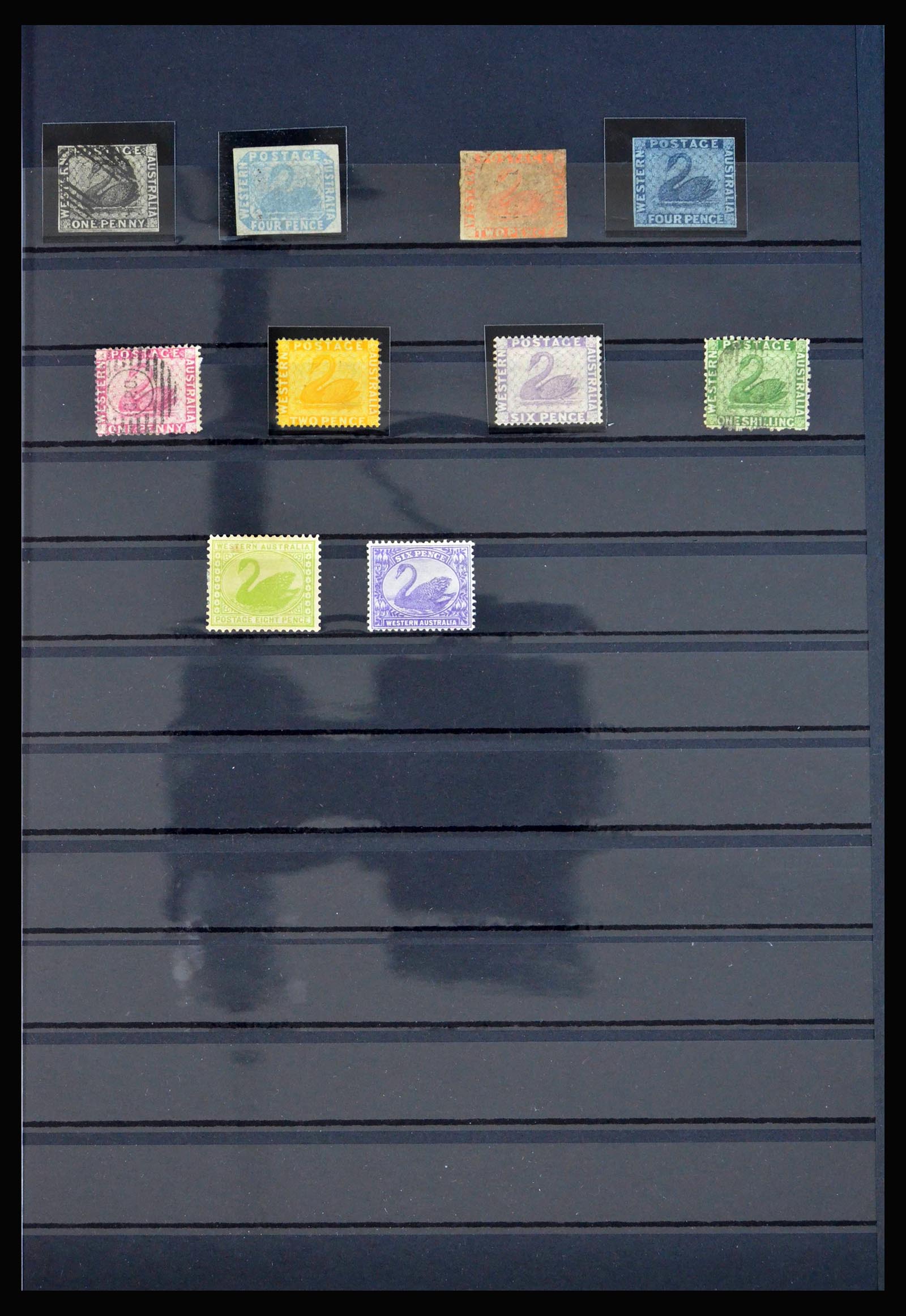 40190 0009 - Postzegelverzameling 40190 Australische Staten 1850-1913.