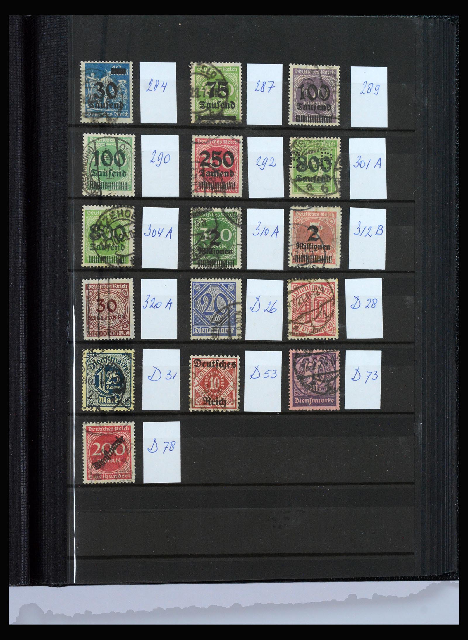 40206 0013 - Postzegelverzameling 40206 Duitse Rijk infla periode.