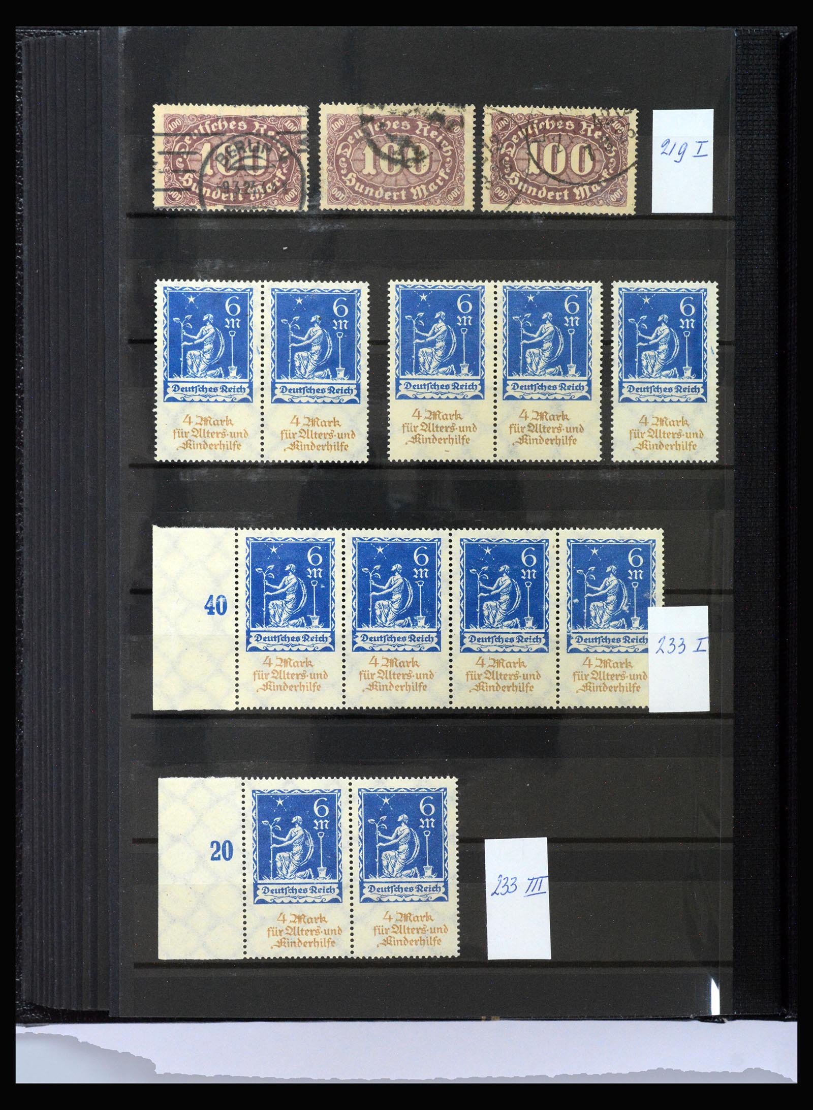 40206 0020 - Postzegelverzameling 40206 Duitse Rijk infla periode.
