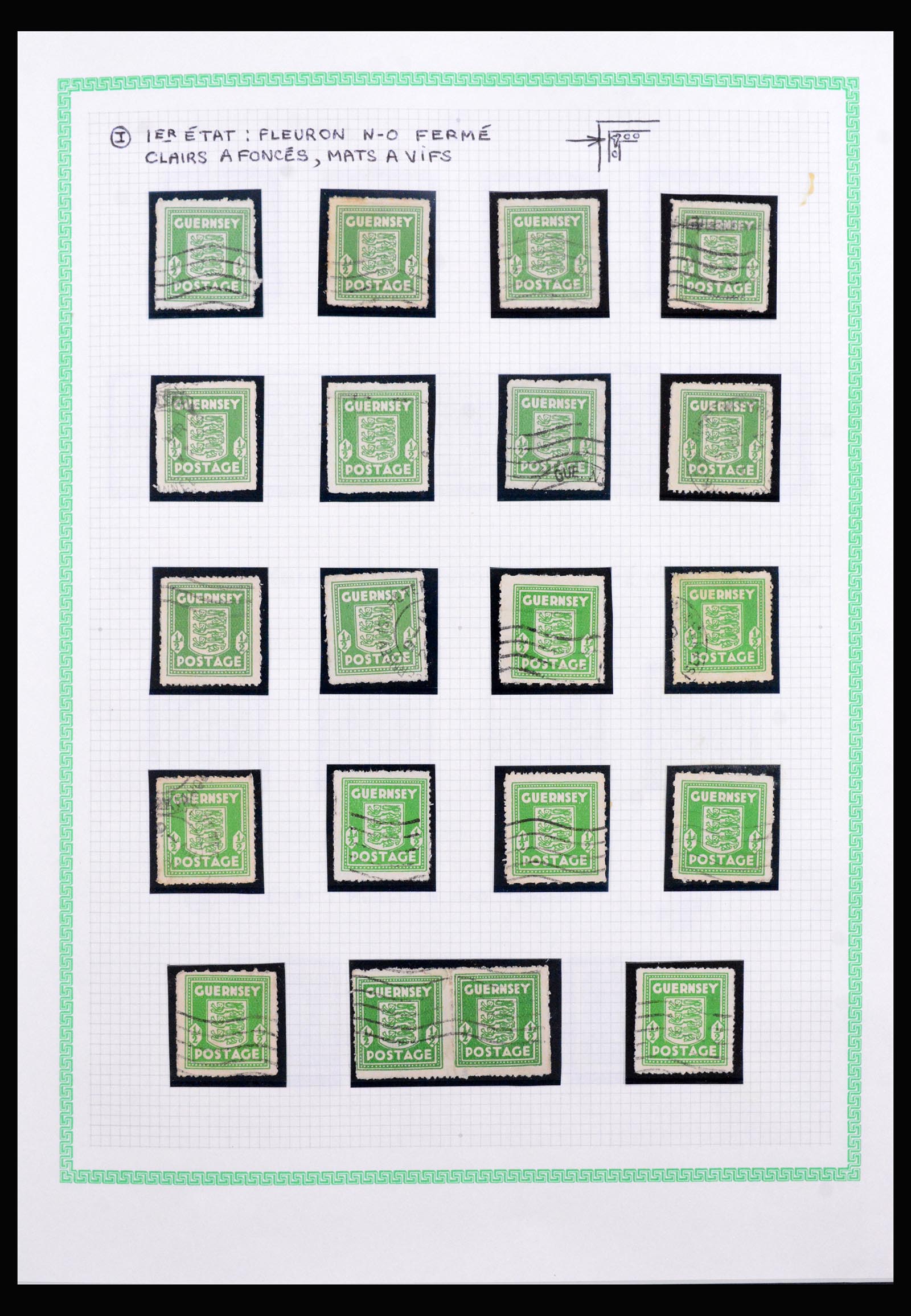 40207 0005 - Postzegelverzameling 40207 Guernsey 1941-1944.