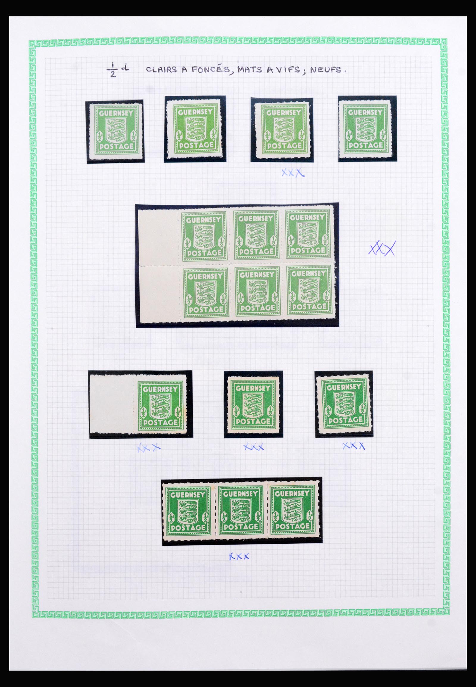 40207 0006 - Postzegelverzameling 40207 Guernsey 1941-1944.