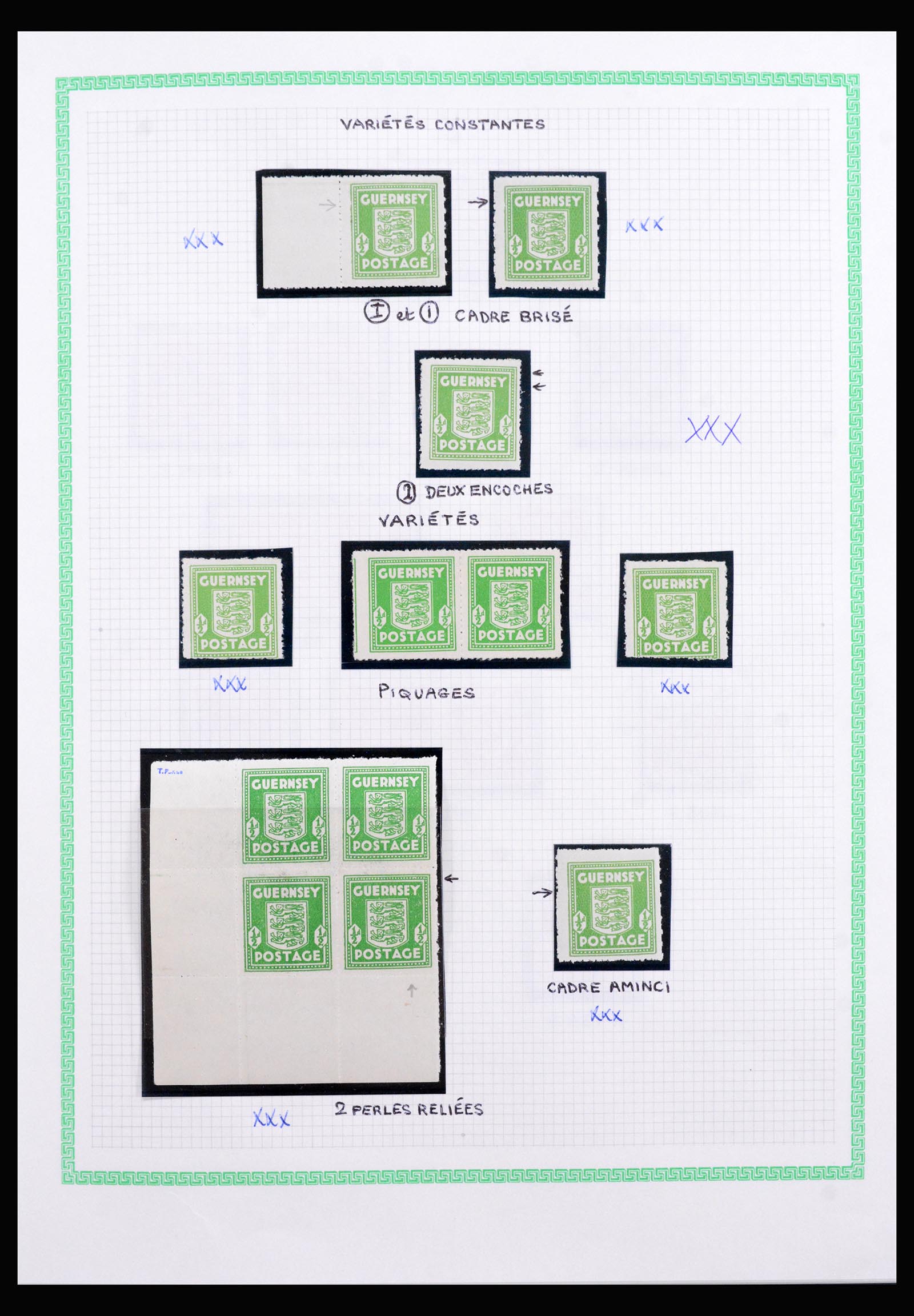 40207 0007 - Postzegelverzameling 40207 Guernsey 1941-1944.