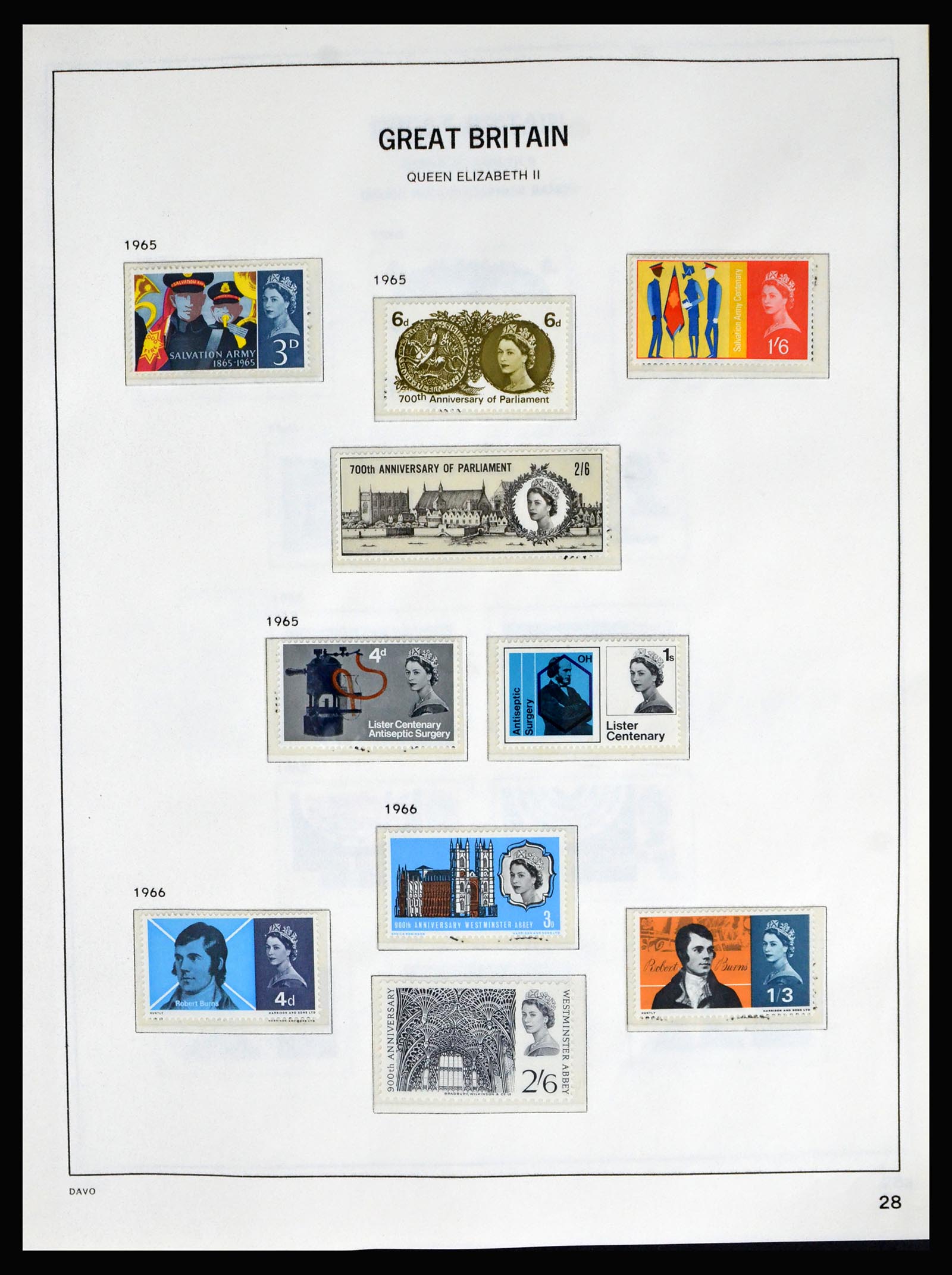 40208 0022 - Postzegelverzameling 40208 Engeland 1887-2004.