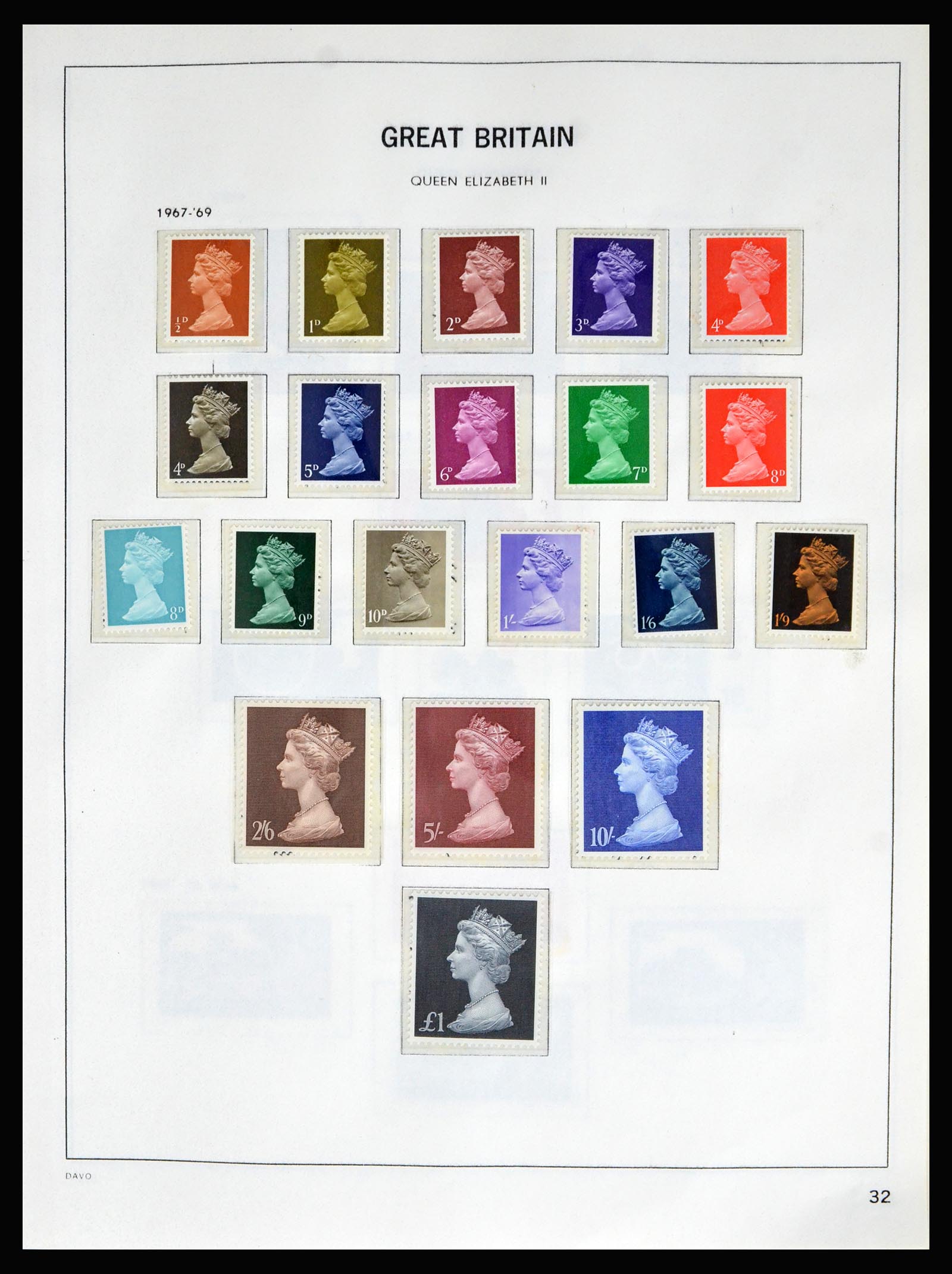 40208 0029 - Postzegelverzameling 40208 Engeland 1887-2004.