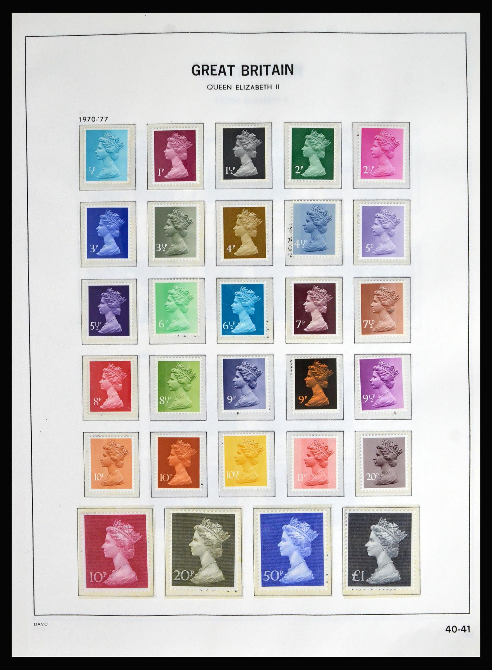 40208 0037 - Postzegelverzameling 40208 Engeland 1887-2004.
