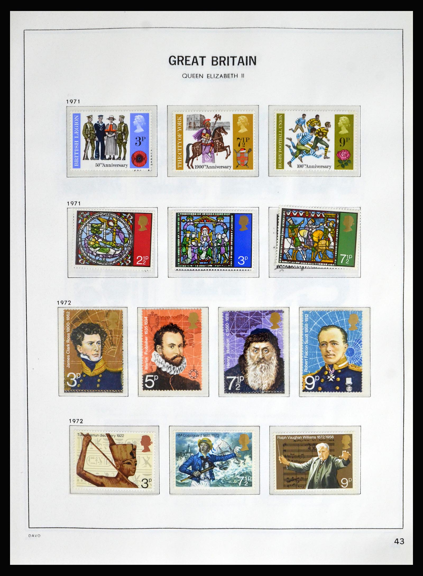 40208 0039 - Postzegelverzameling 40208 Engeland 1887-2004.