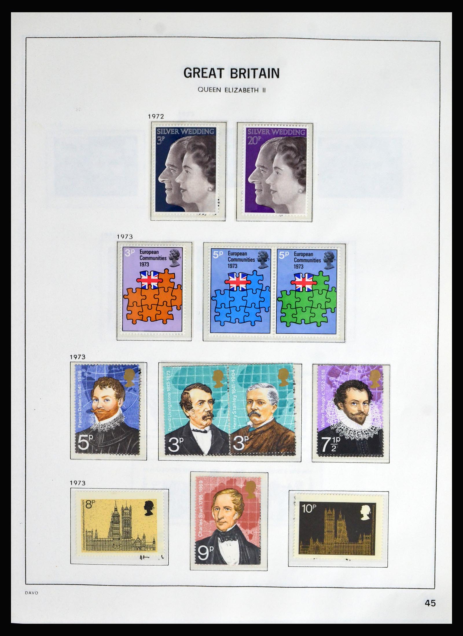 40208 0041 - Postzegelverzameling 40208 Engeland 1887-2004.