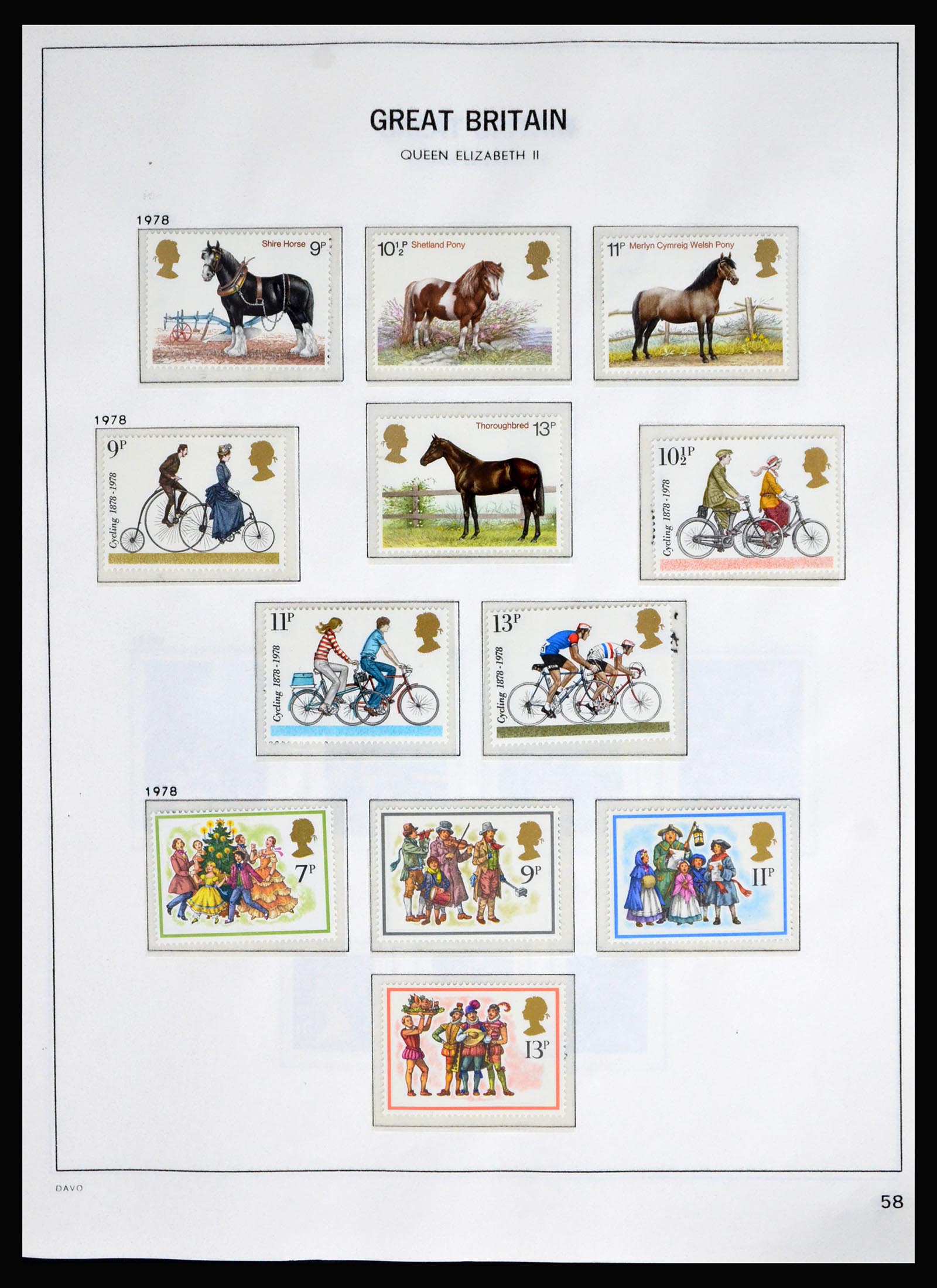 40208 0054 - Postzegelverzameling 40208 Engeland 1887-2004.