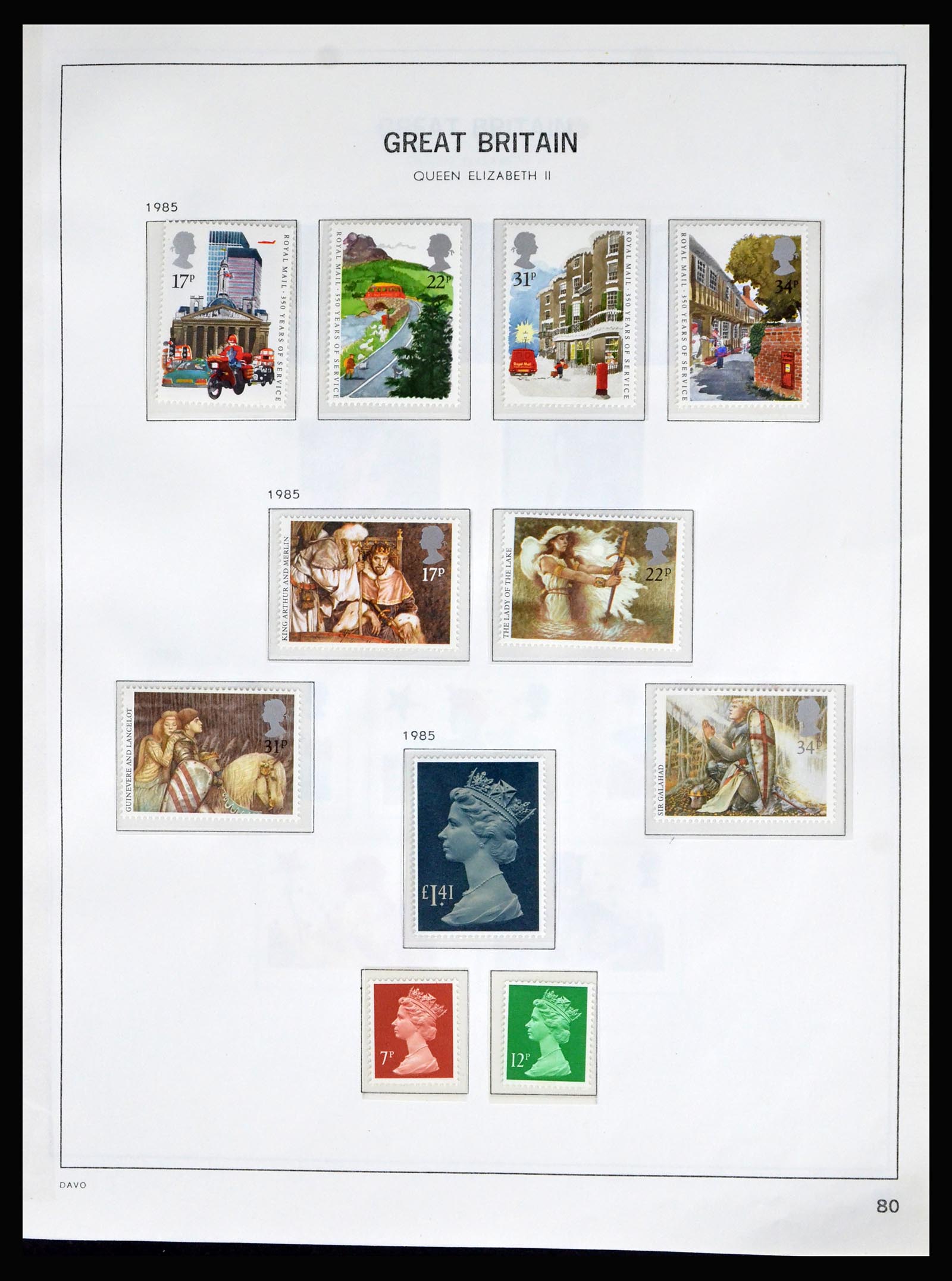 40208 0076 - Postzegelverzameling 40208 Engeland 1887-2004.
