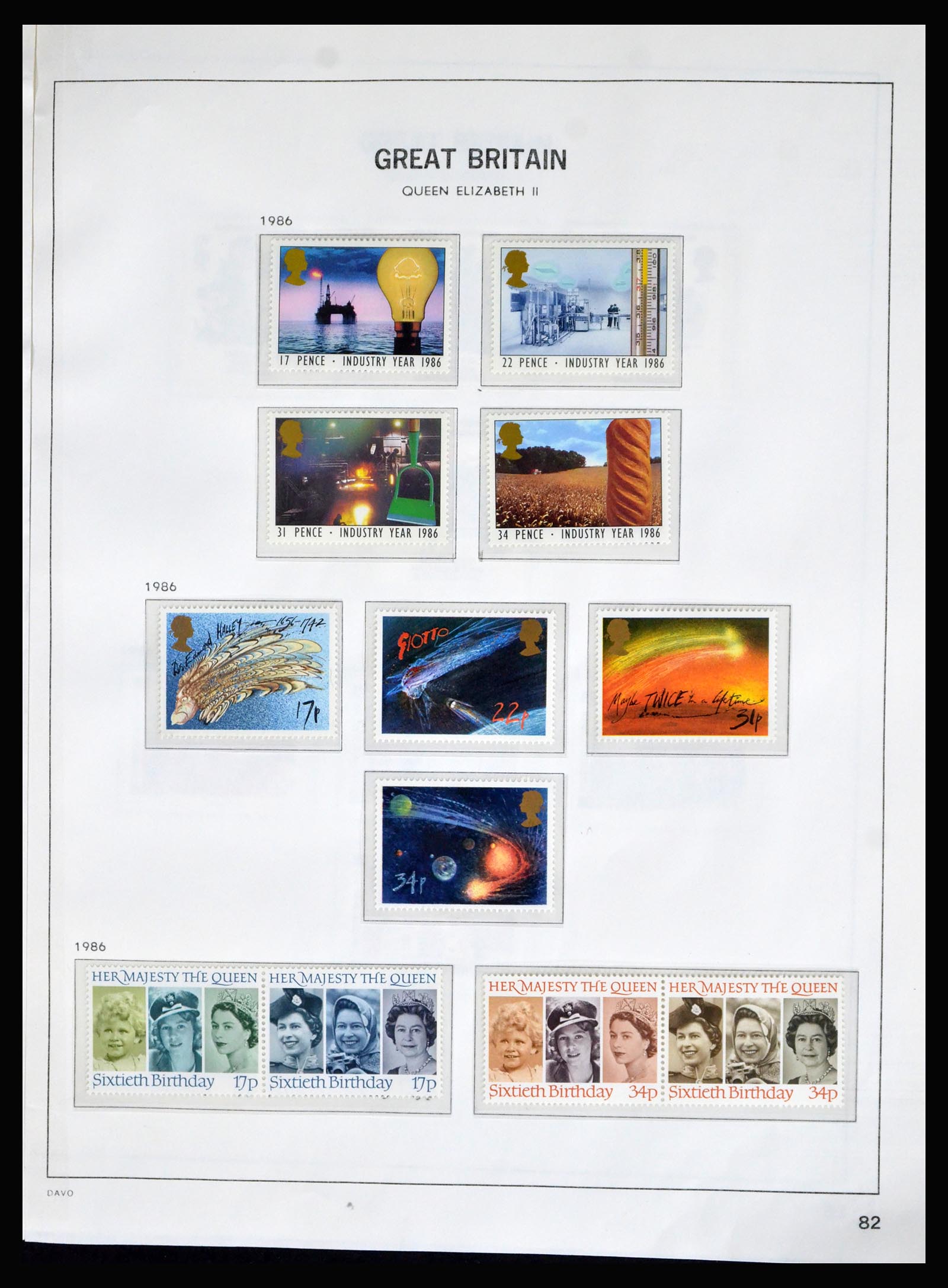 40208 0078 - Postzegelverzameling 40208 Engeland 1887-2004.