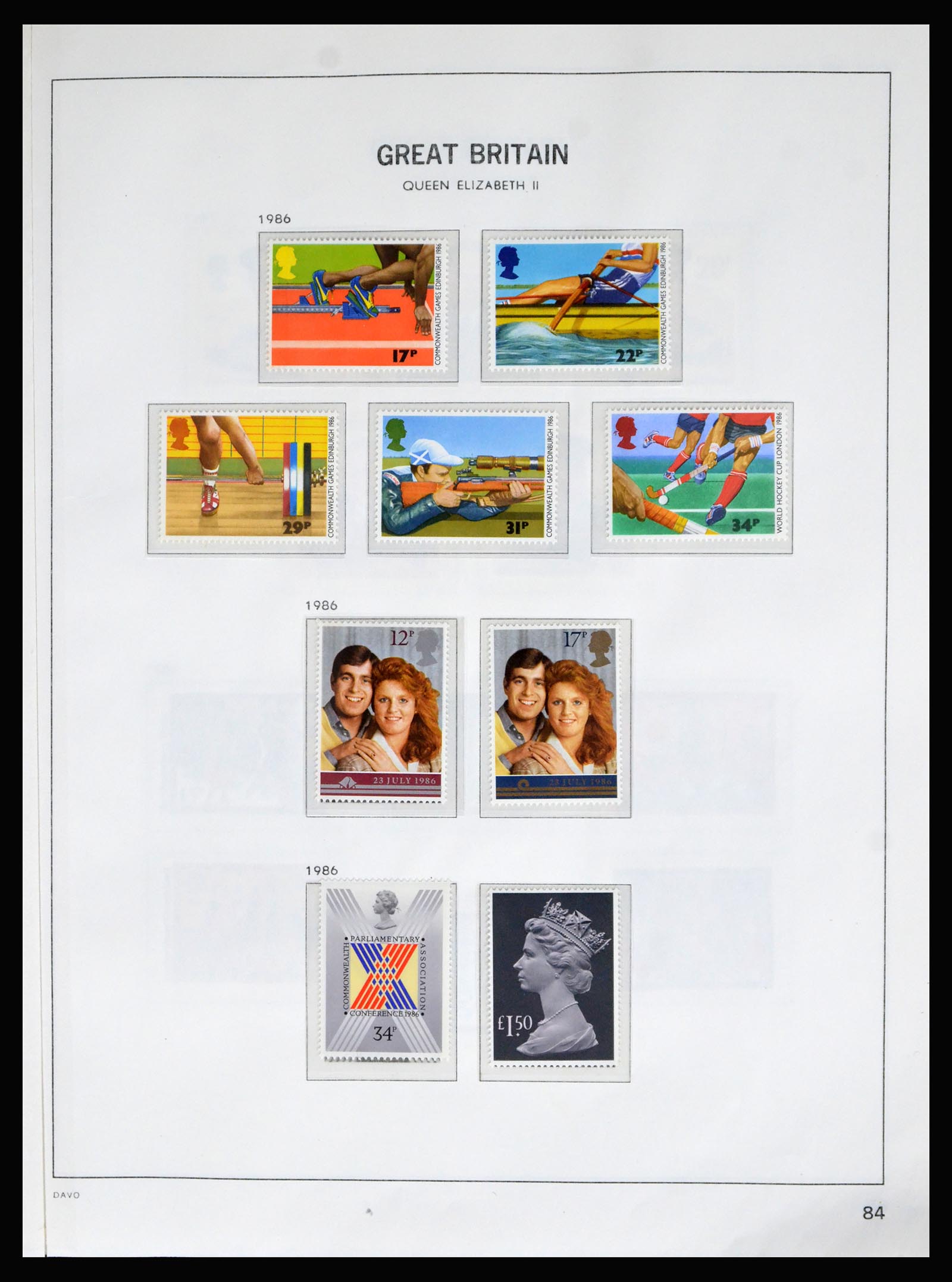 40208 0080 - Postzegelverzameling 40208 Engeland 1887-2004.