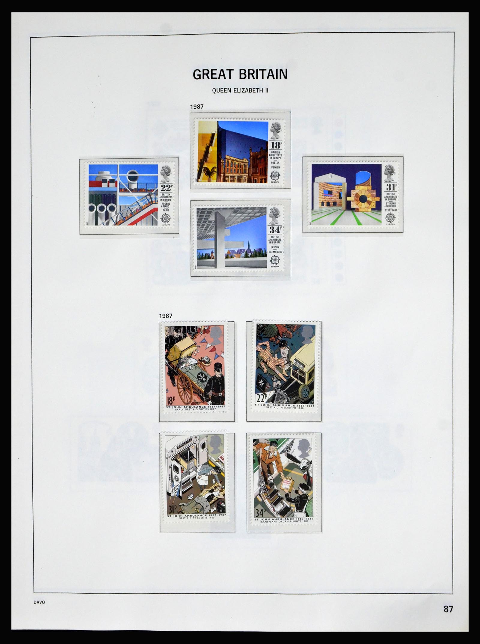40208 0083 - Postzegelverzameling 40208 Engeland 1887-2004.