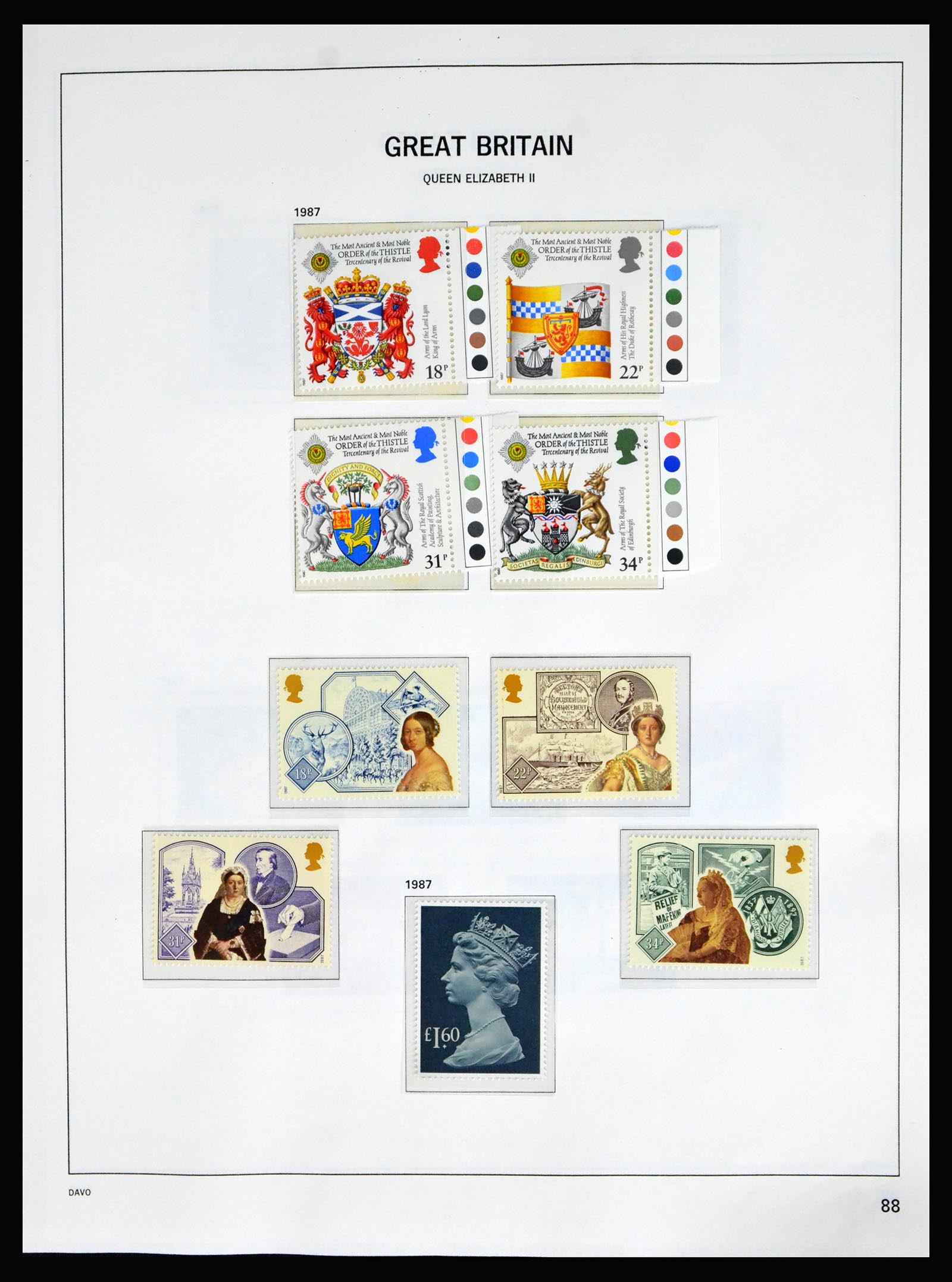 40208 0084 - Postzegelverzameling 40208 Engeland 1887-2004.