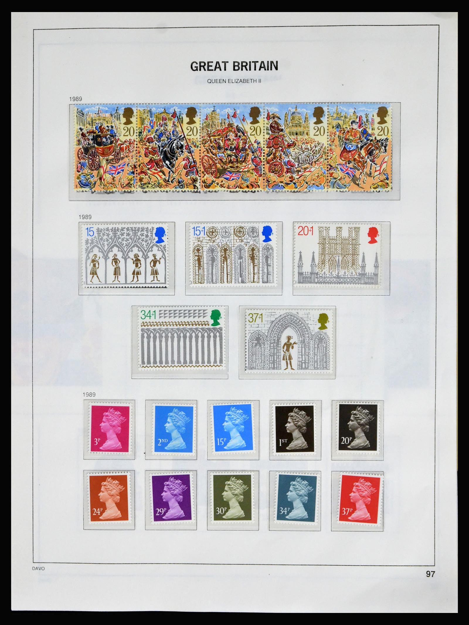 40208 0093 - Postzegelverzameling 40208 Engeland 1887-2004.