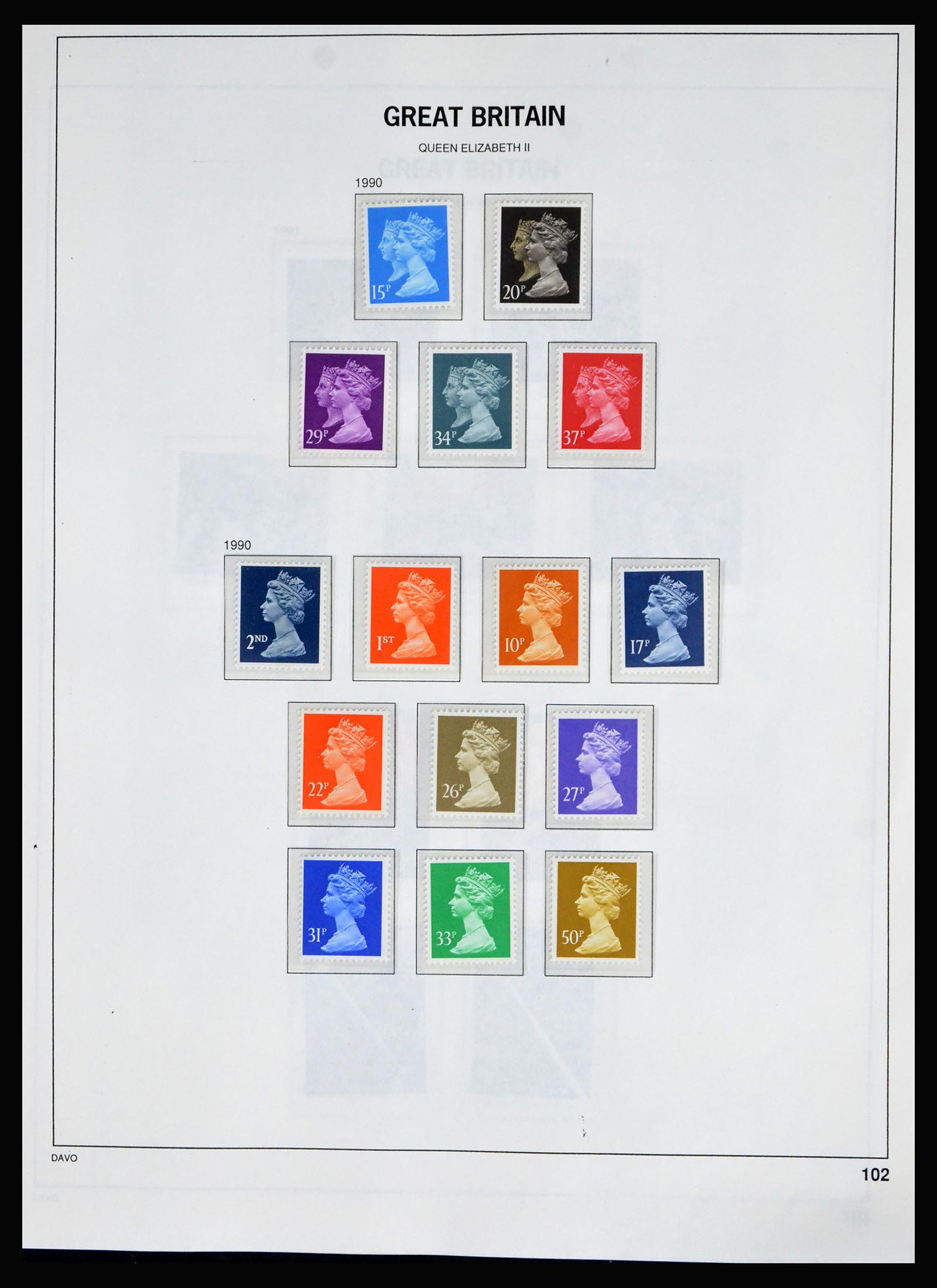 40208 0099 - Postzegelverzameling 40208 Engeland 1887-2004.