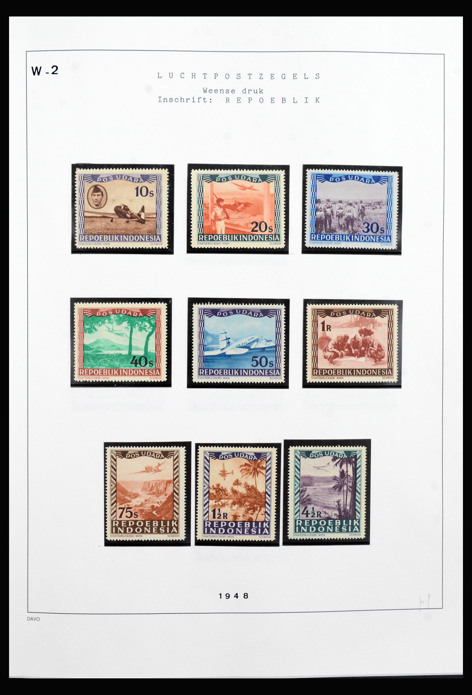 40209 0014 - Stamp collection 40209 Indonesia Viennese printings.