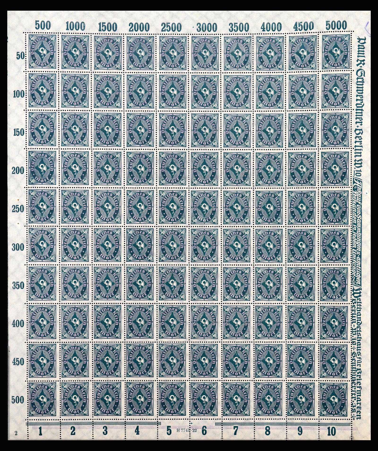 40211 0001 - Postzegel verzameling 40211 Duitse Rijk complete inflavellen.