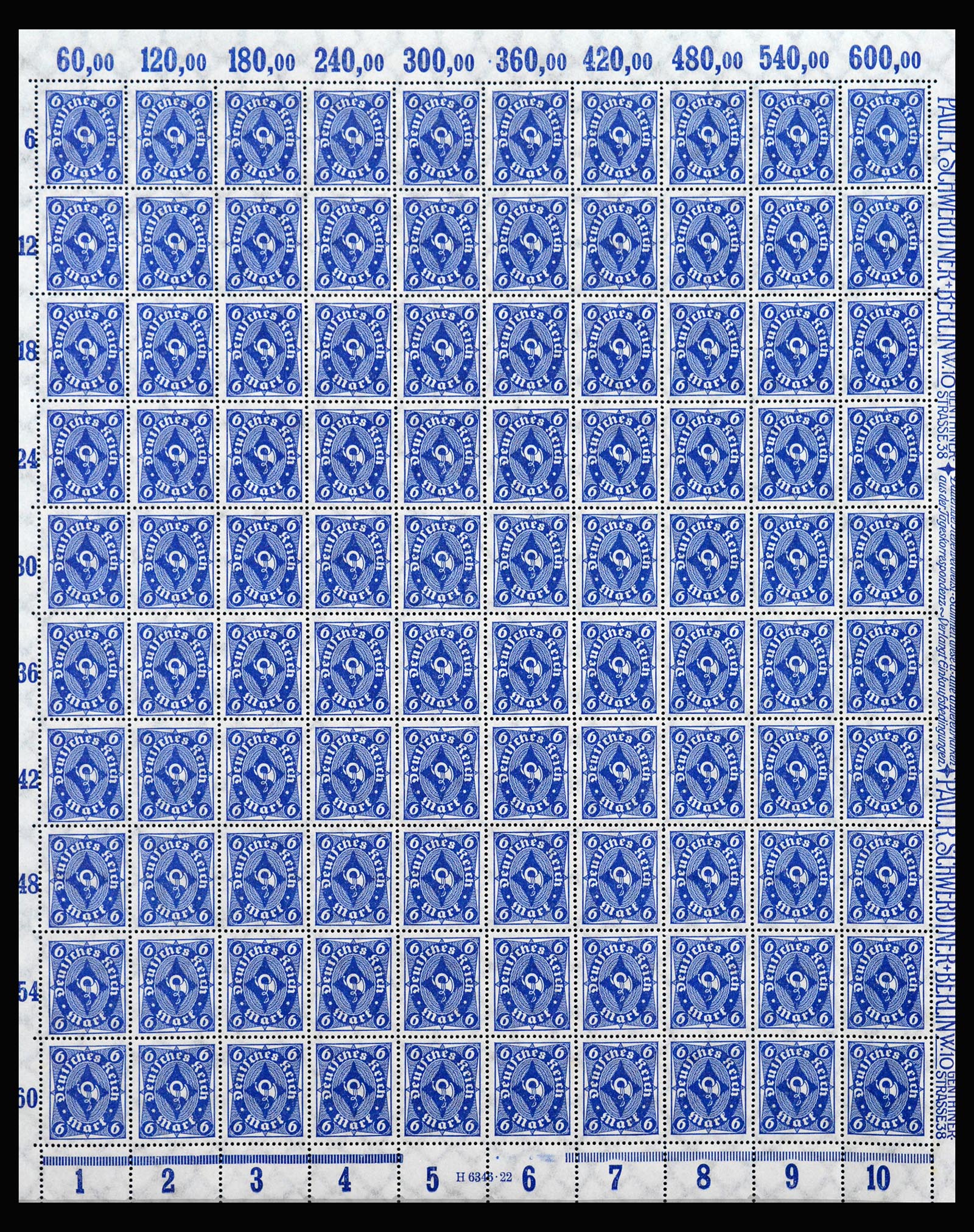 40211 0012 - Postzegel verzameling 40211 Duitse Rijk complete inflavellen.