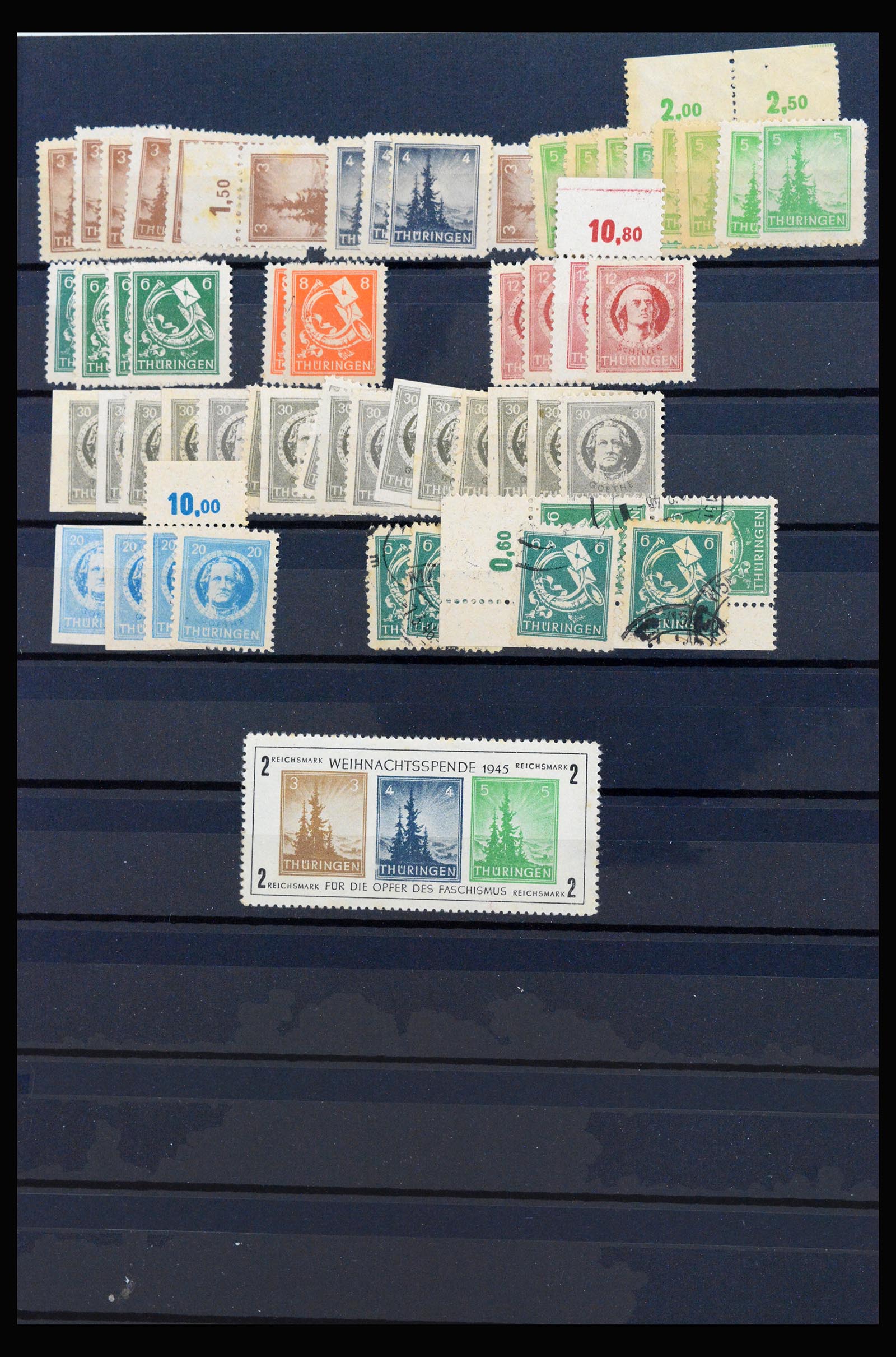 40221 0006 - Stamp collection 40221 Germany sovjet zone 1945-1949.