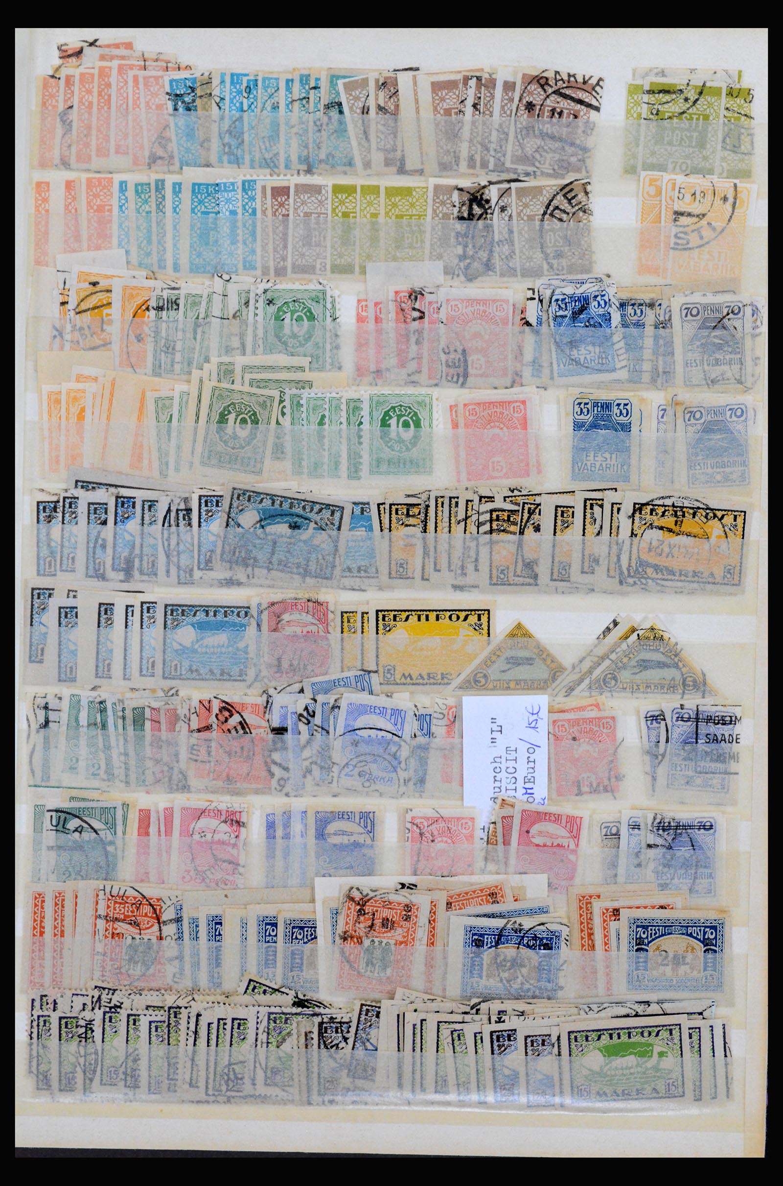40222 0001 - Postzegelverzameling 40222 Baltische Staten 1918-1945.