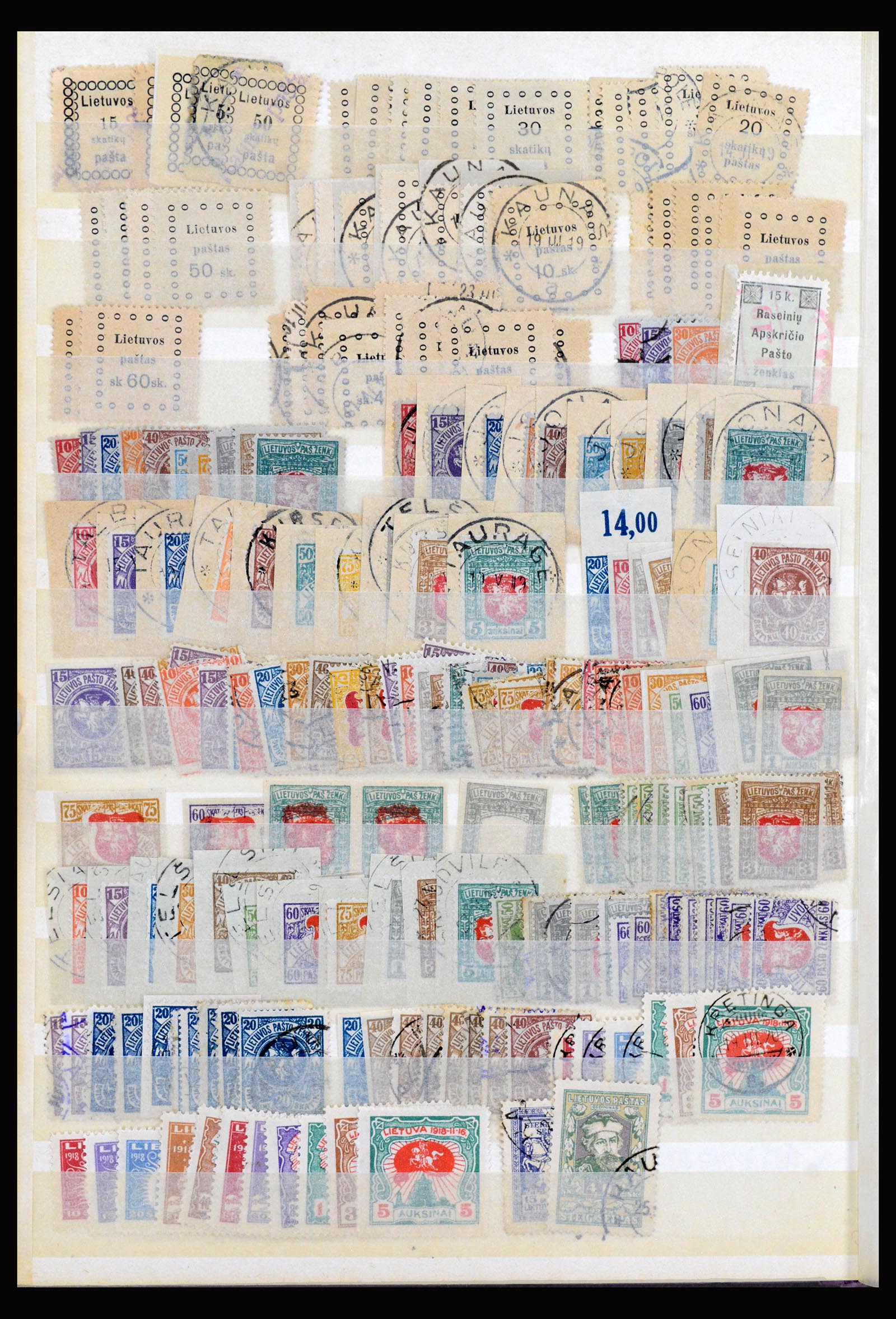 40222 0014 - Postzegelverzameling 40222 Baltische Staten 1918-1945.