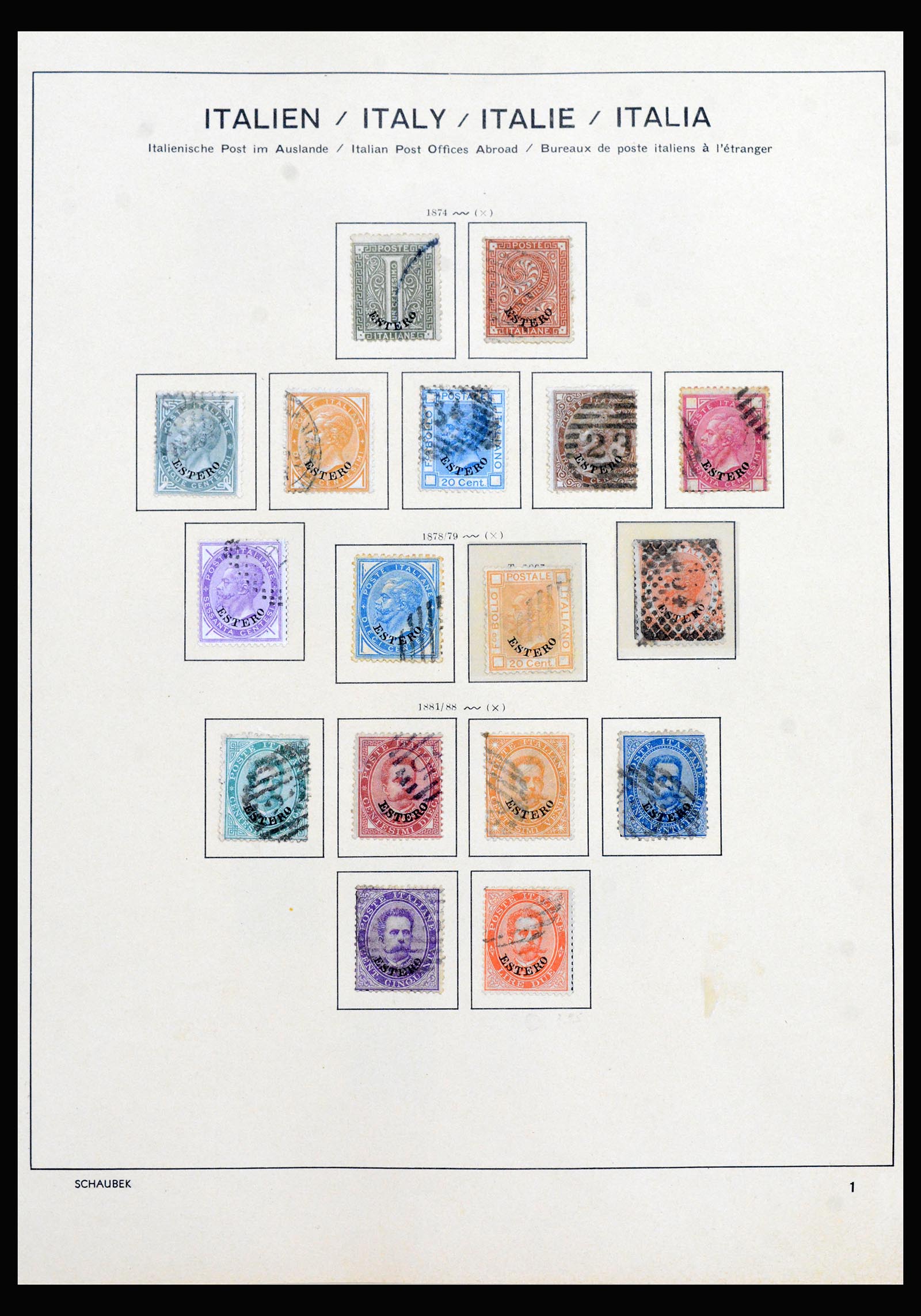 40225 0028 - Stamp collection 40225 Italian post in Levant specialised collection 1871-1923.