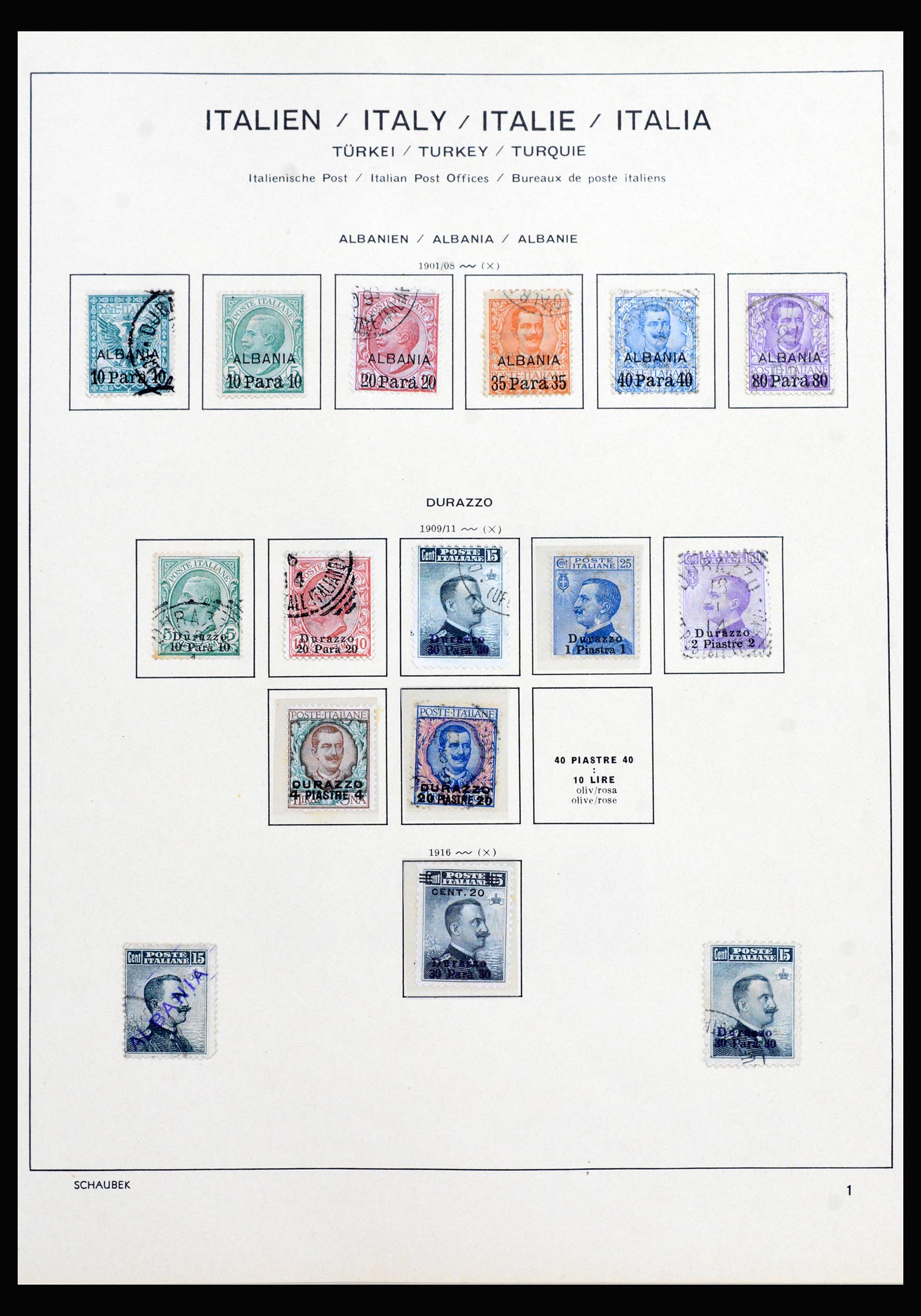 40225 0031 - Stamp collection 40225 Italian post in Levant specialised collection 1871-1923.