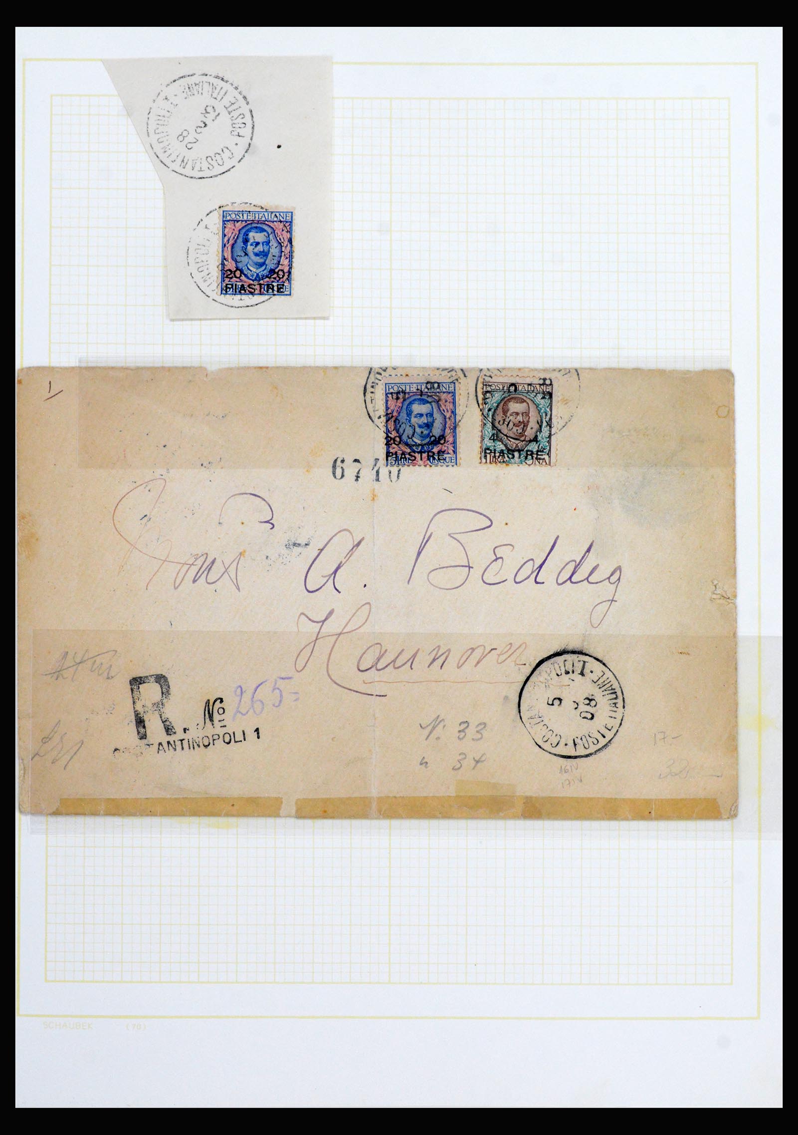 40225 0041 - Stamp collection 40225 Italian post in Levant specialised collection 1871-1923.