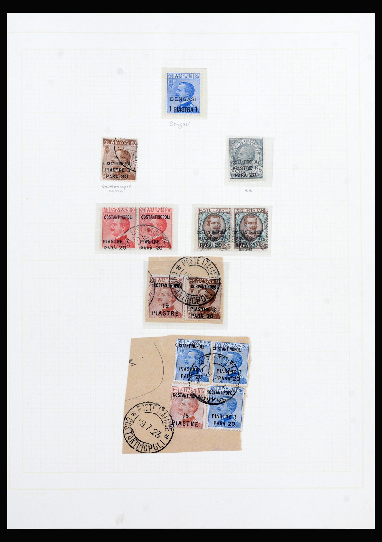 40225 0046 - Stamp collection 40225 Italian post in Levant specialised collection 1871-1923.