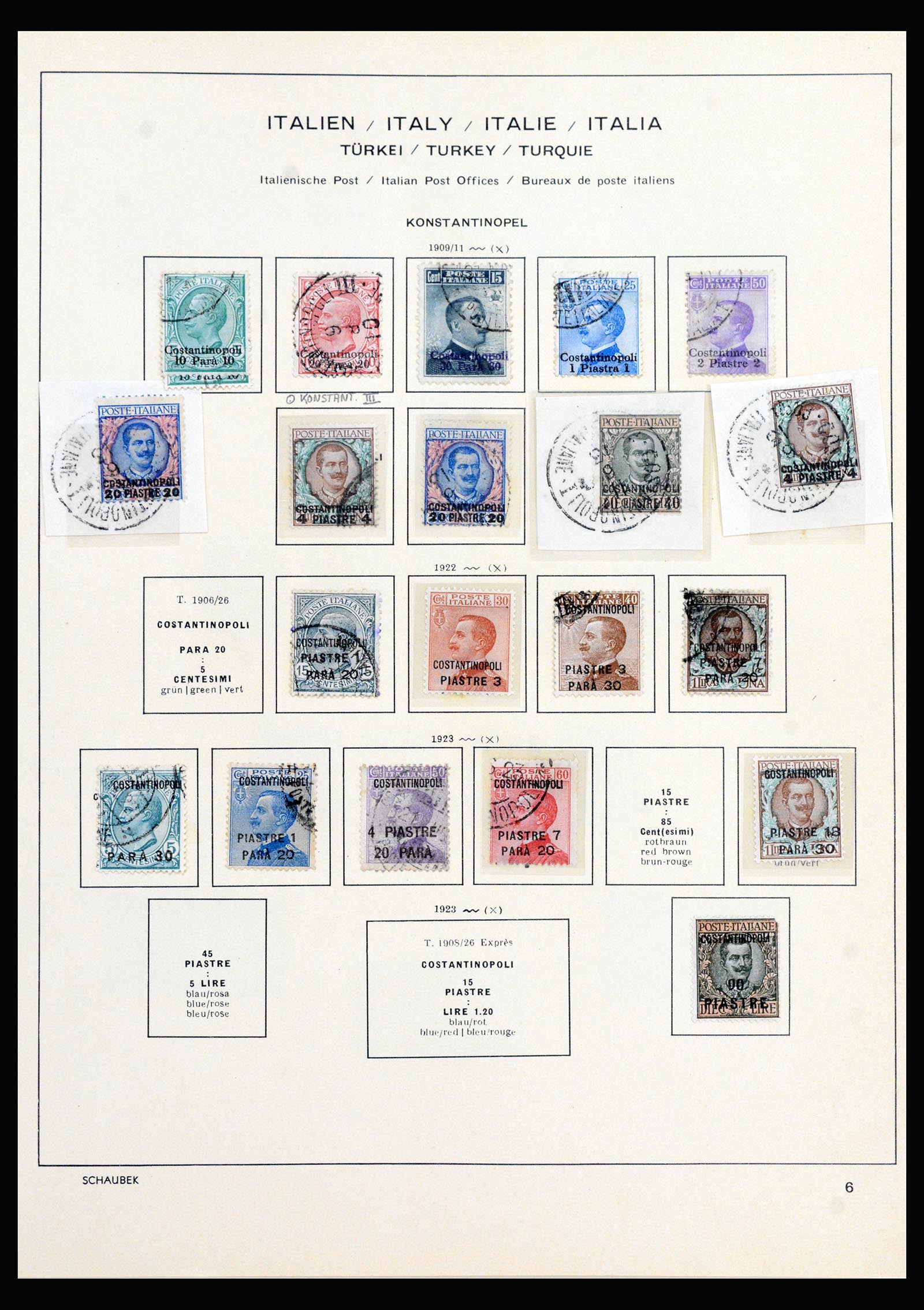 40225 0047 - Stamp collection 40225 Italian post in Levant specialised collection 1871-1923.