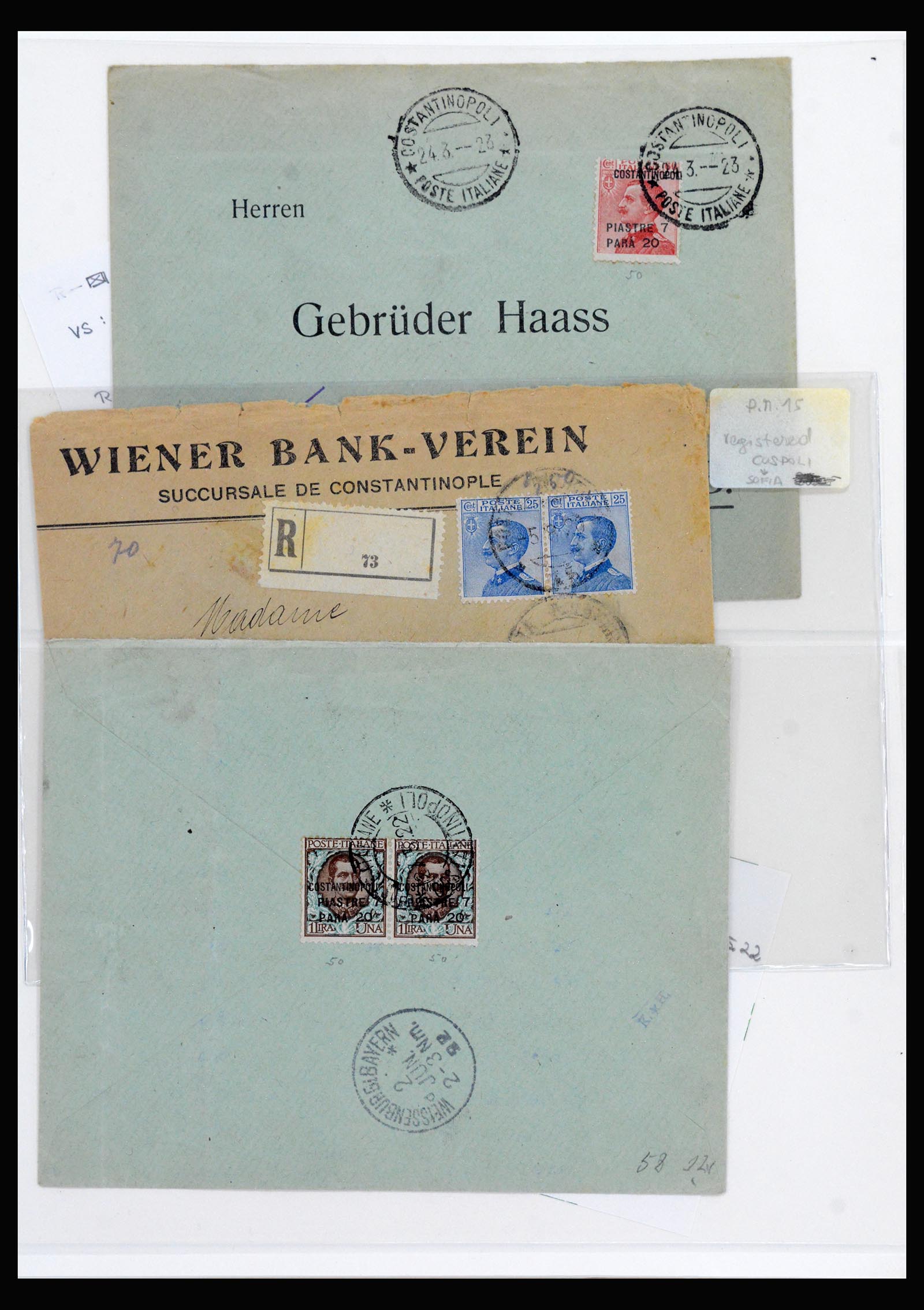 40225 0049 - Stamp collection 40225 Italian post in Levant specialised collection 1871-1923.