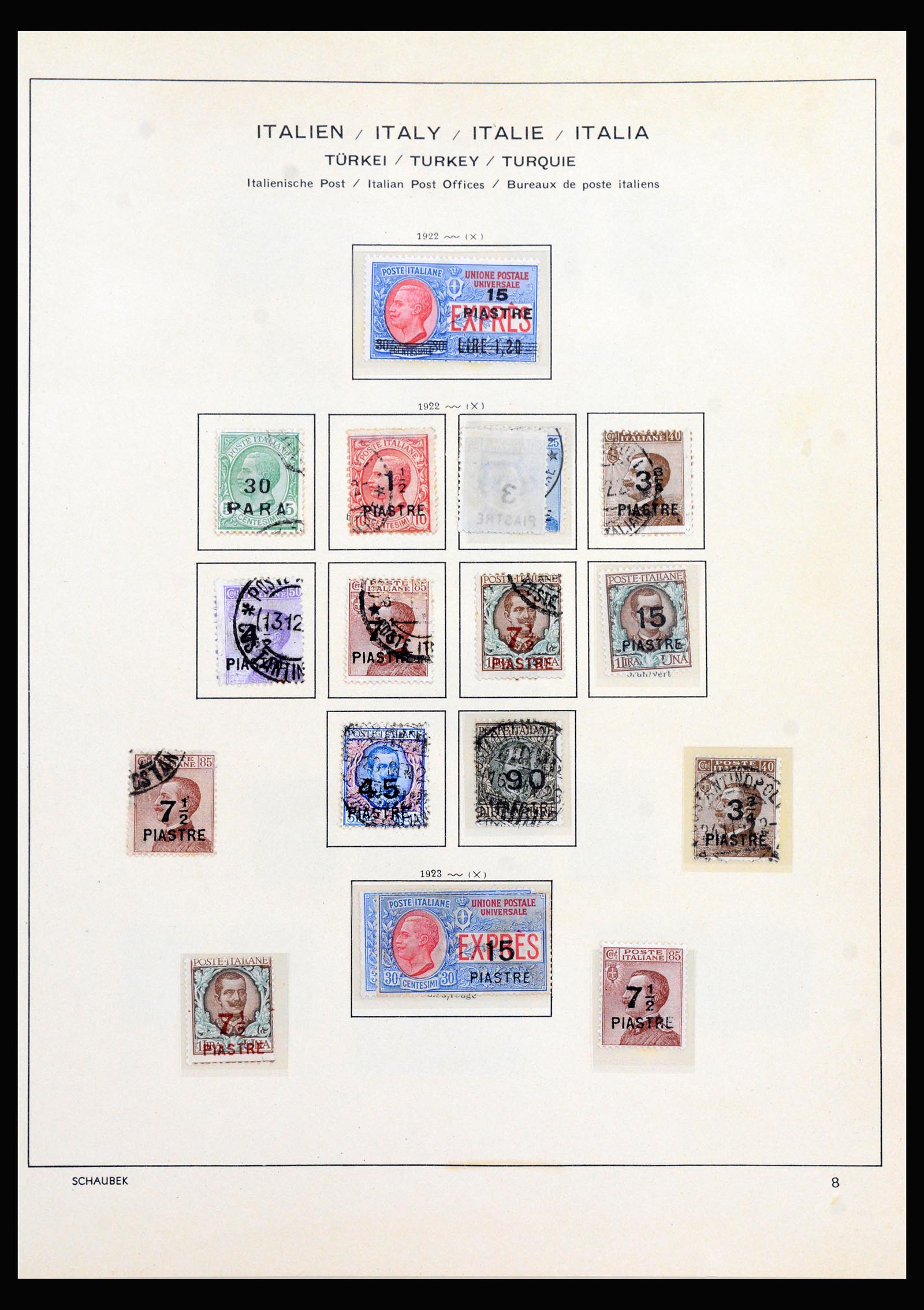 40225 0053 - Stamp collection 40225 Italian post in Levant specialised collection 1871-1923.